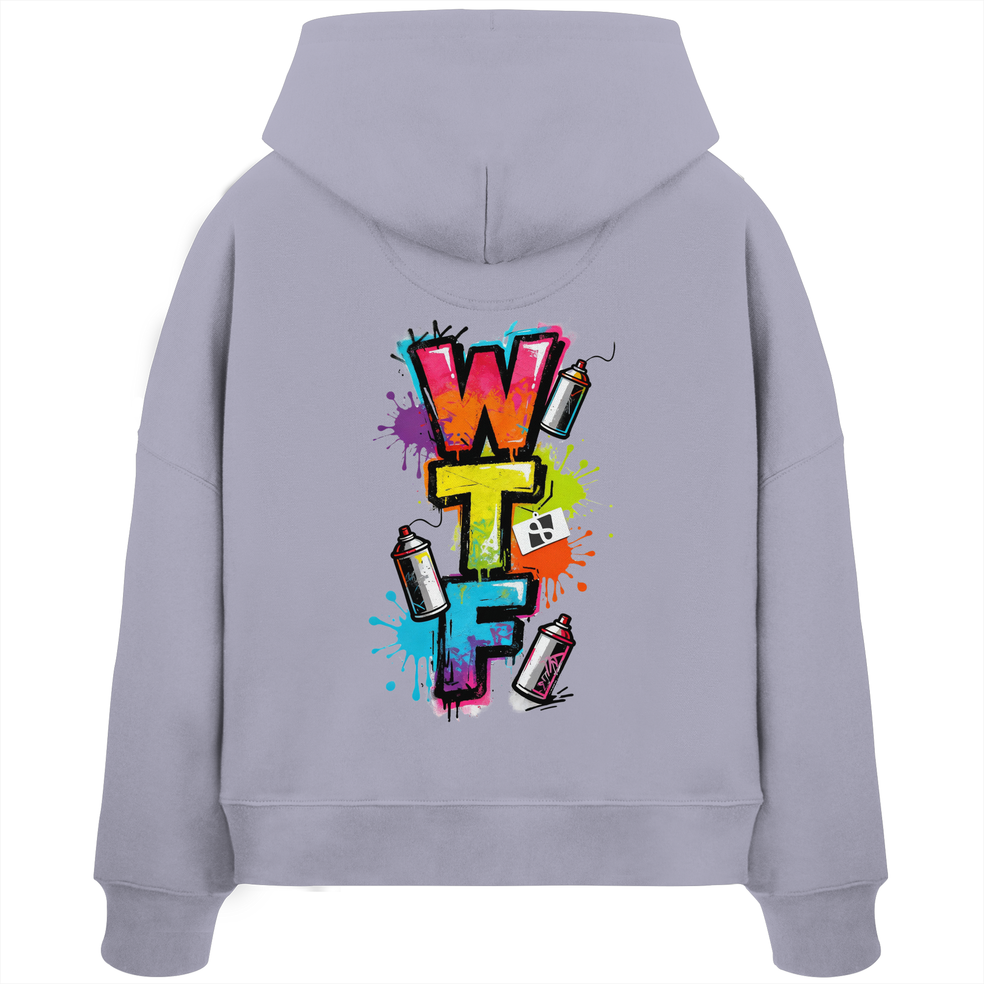 WTF - "Wear The Fair" Print mit besticktem Emblem - Womens Organic Boxcut Hoodie