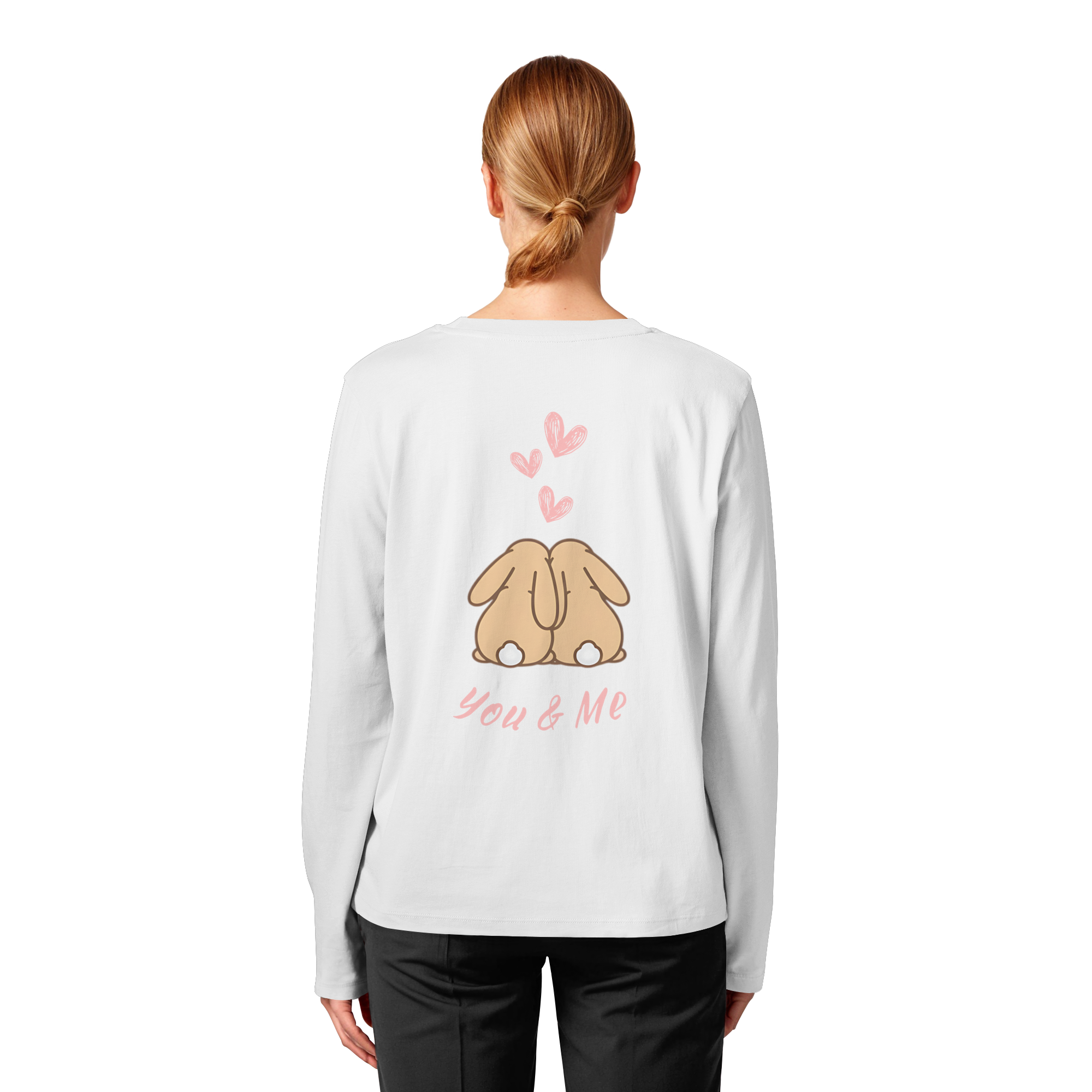 YOU&ME - Womens Organic Longsleeve T-Shirt