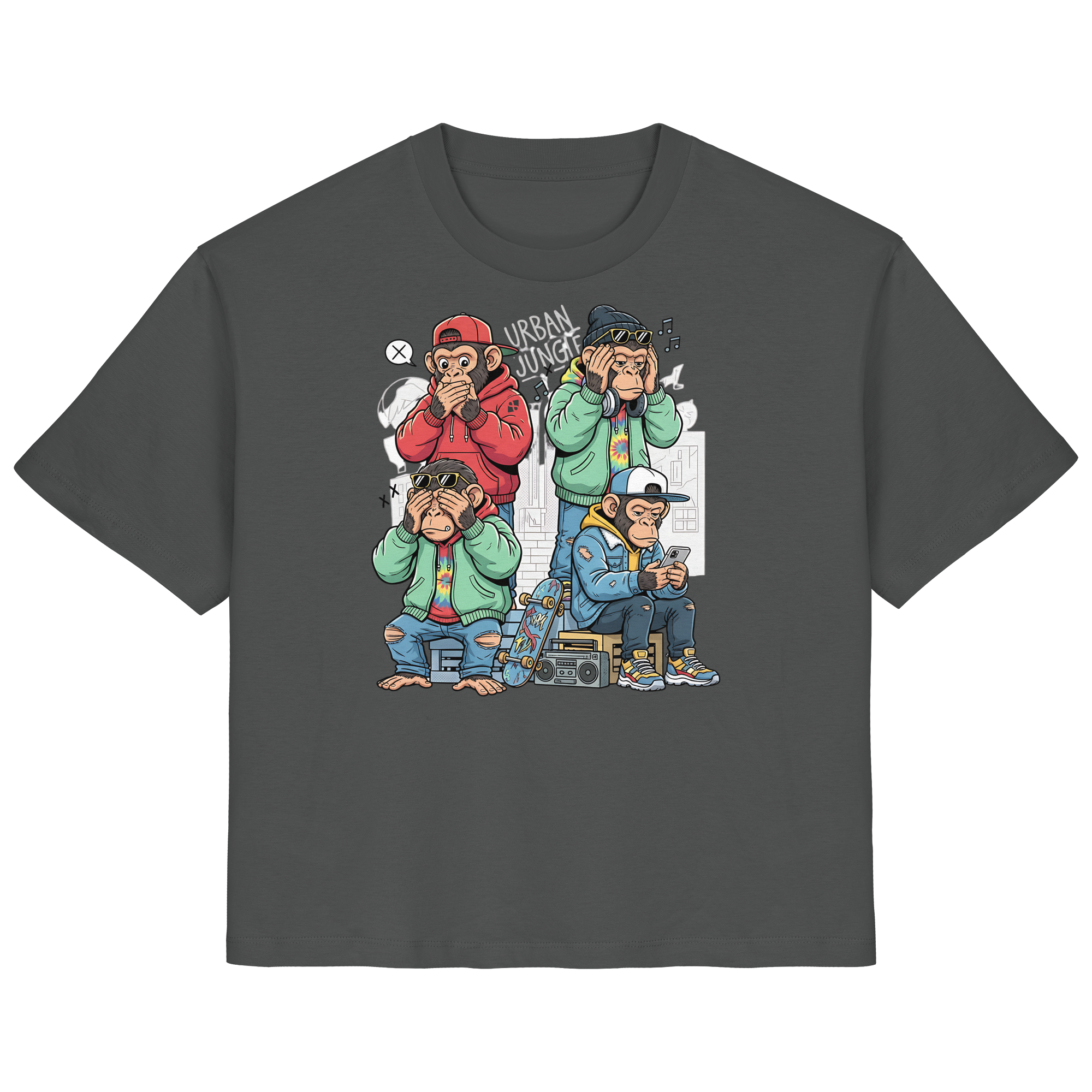 Die vier Stadtaffen - Ladies Organic Shirt