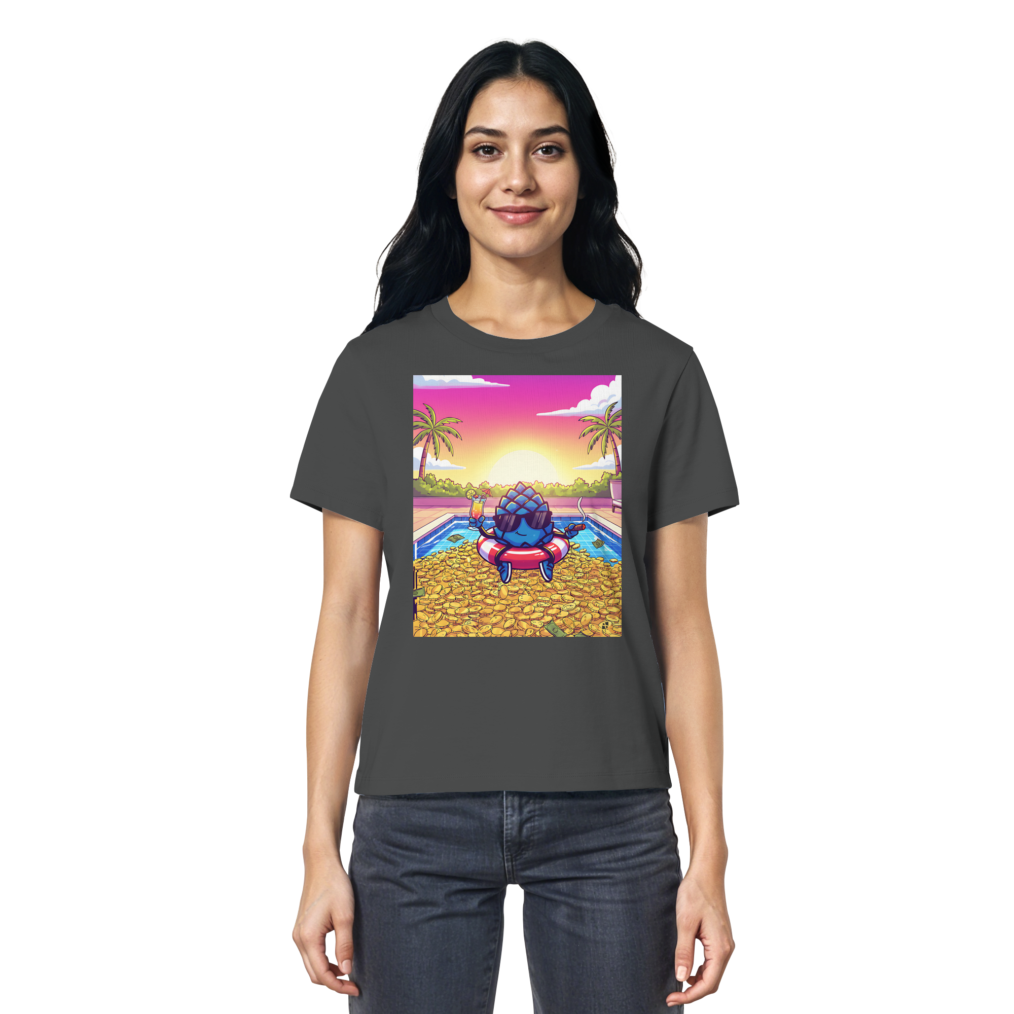 Zirbinator Money & Gold - Ladies Organic Shirt
