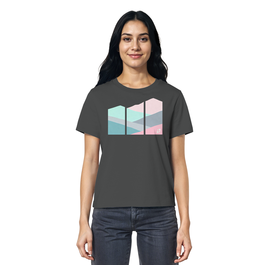 Pastell Mountain - Ladies Organic Shirt