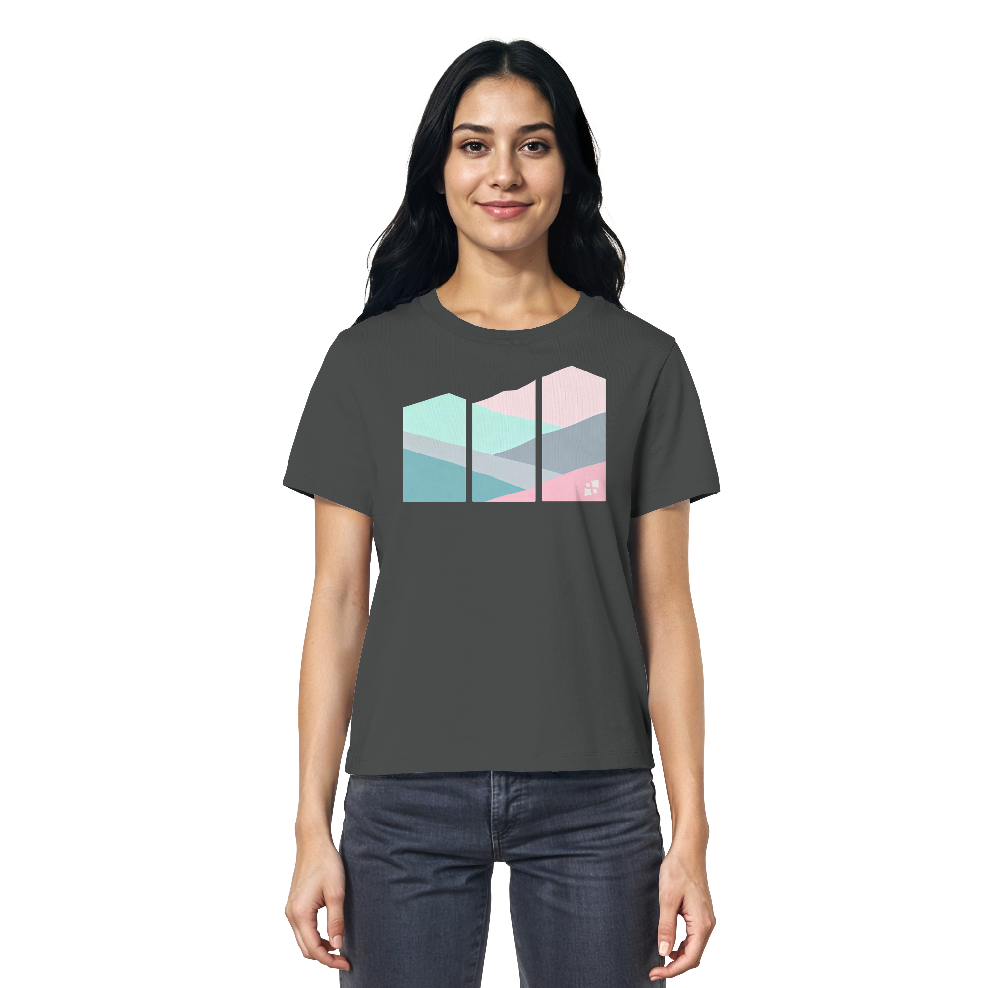 Pastell Mountain - Ladies Organic Shirt