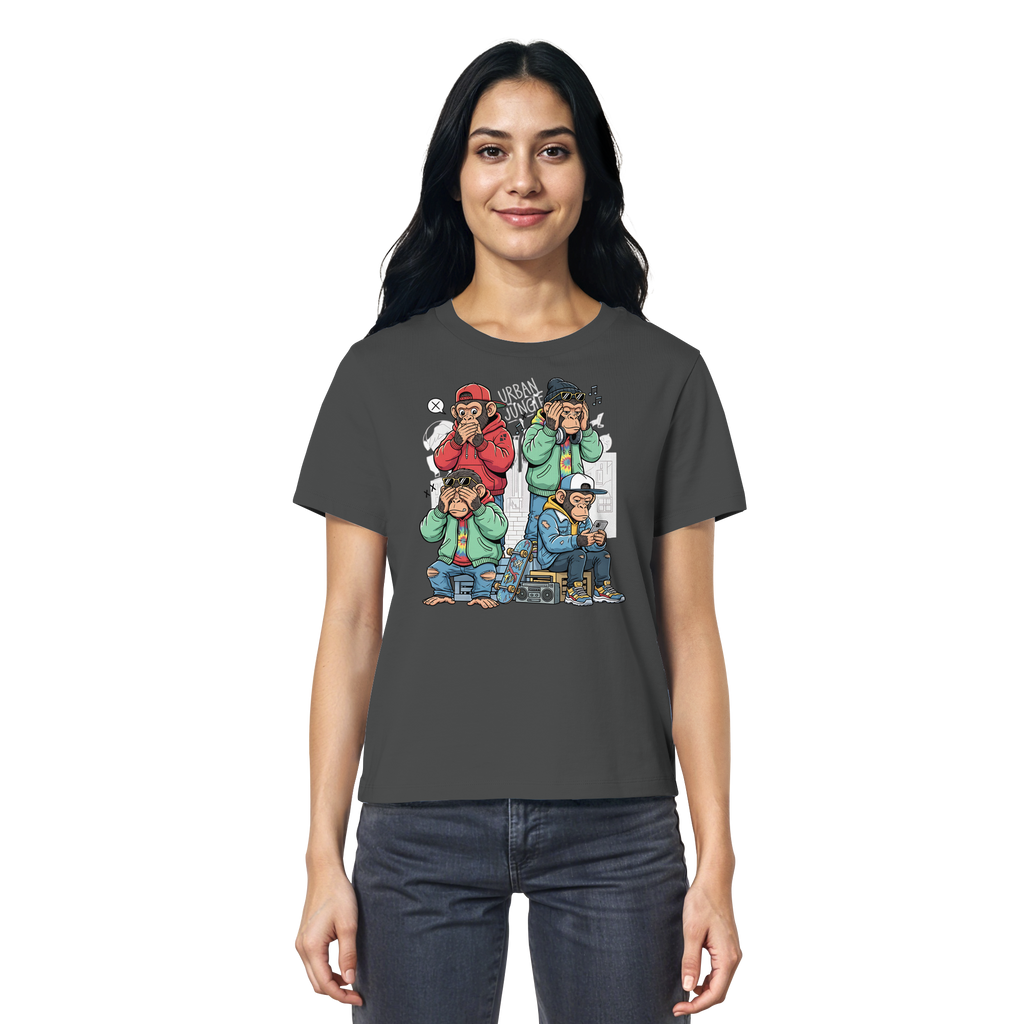 Die vier Stadtaffen - Ladies Organic Shirt