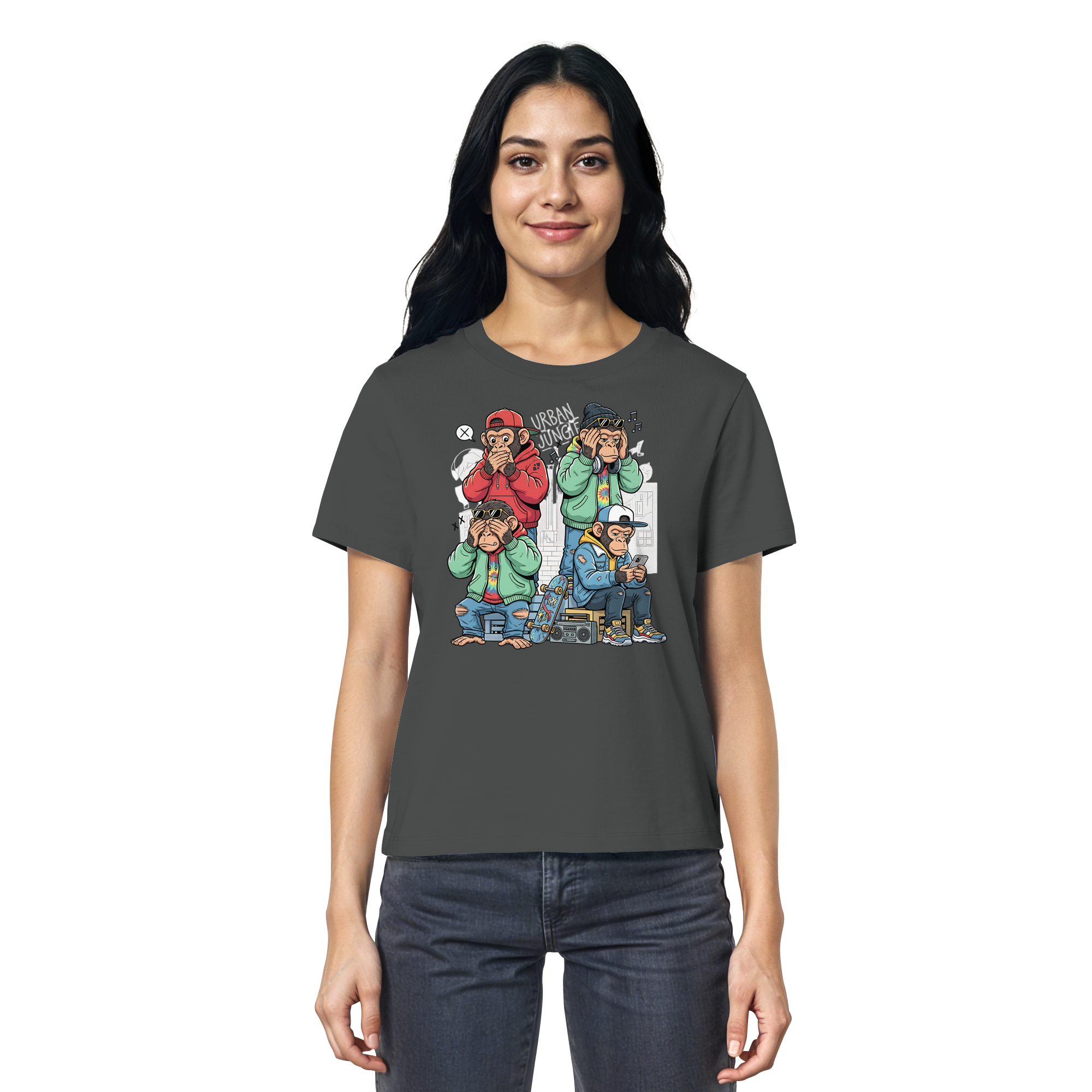 Die vier Stadtaffen - Ladies Organic Shirt