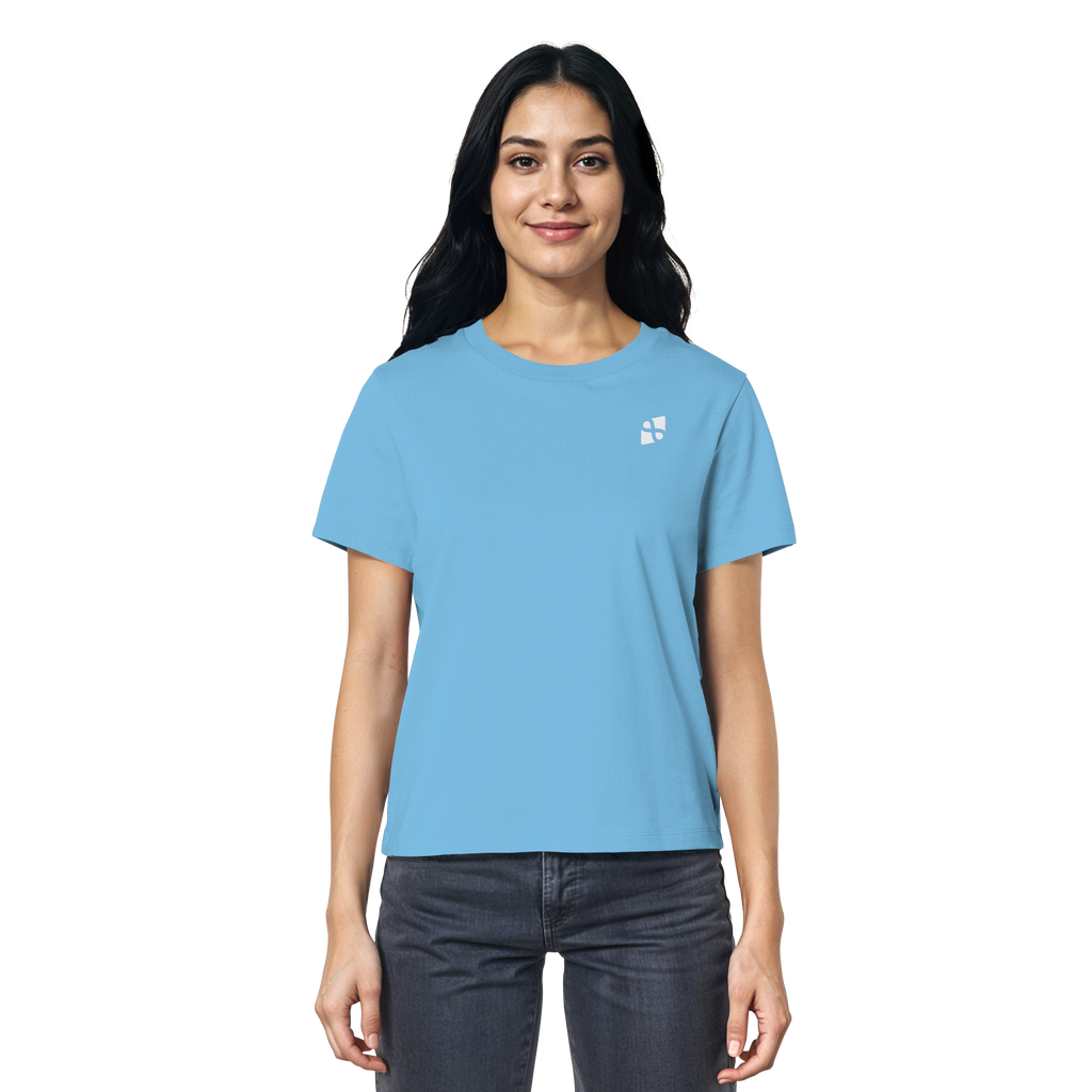 WTF - "Wear The Fair" Print mit besticktem Emblem - Ladies Organic Shirt