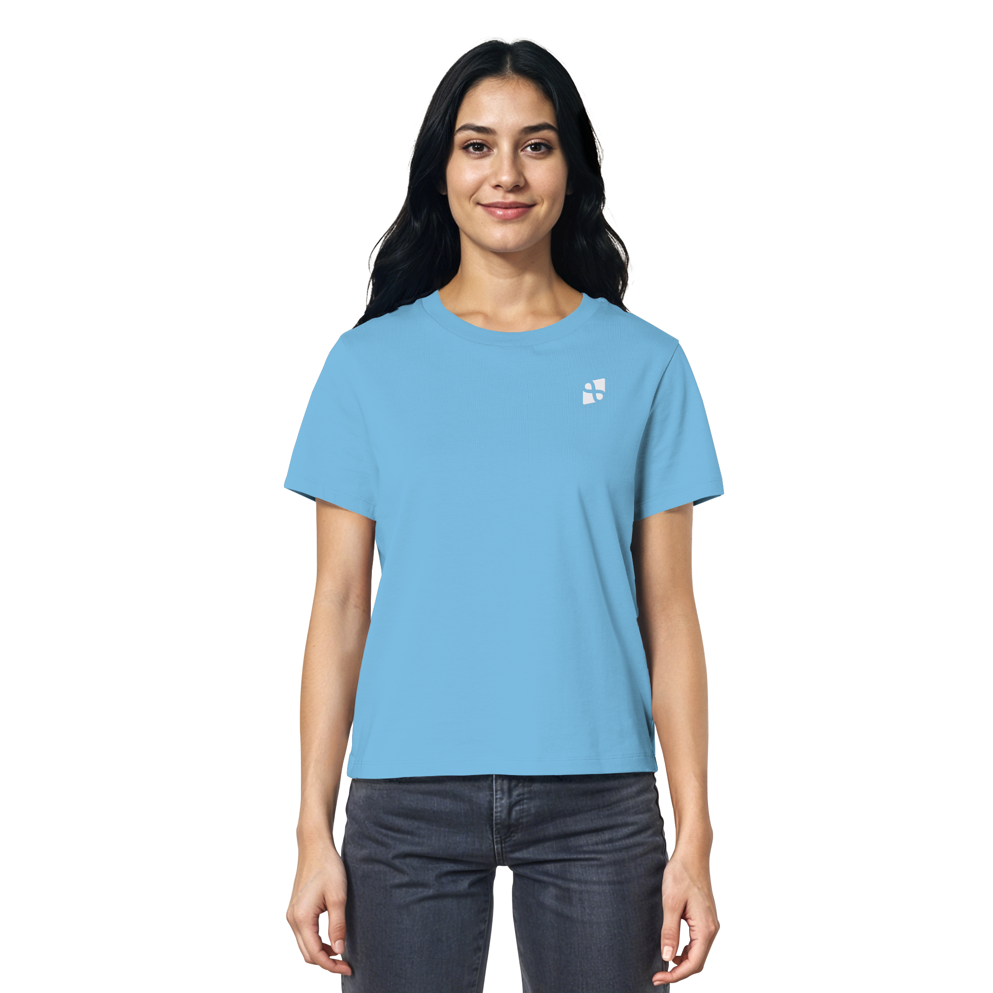 WTF - "Wear The Fair" Print mit besticktem Emblem - Ladies Organic Shirt