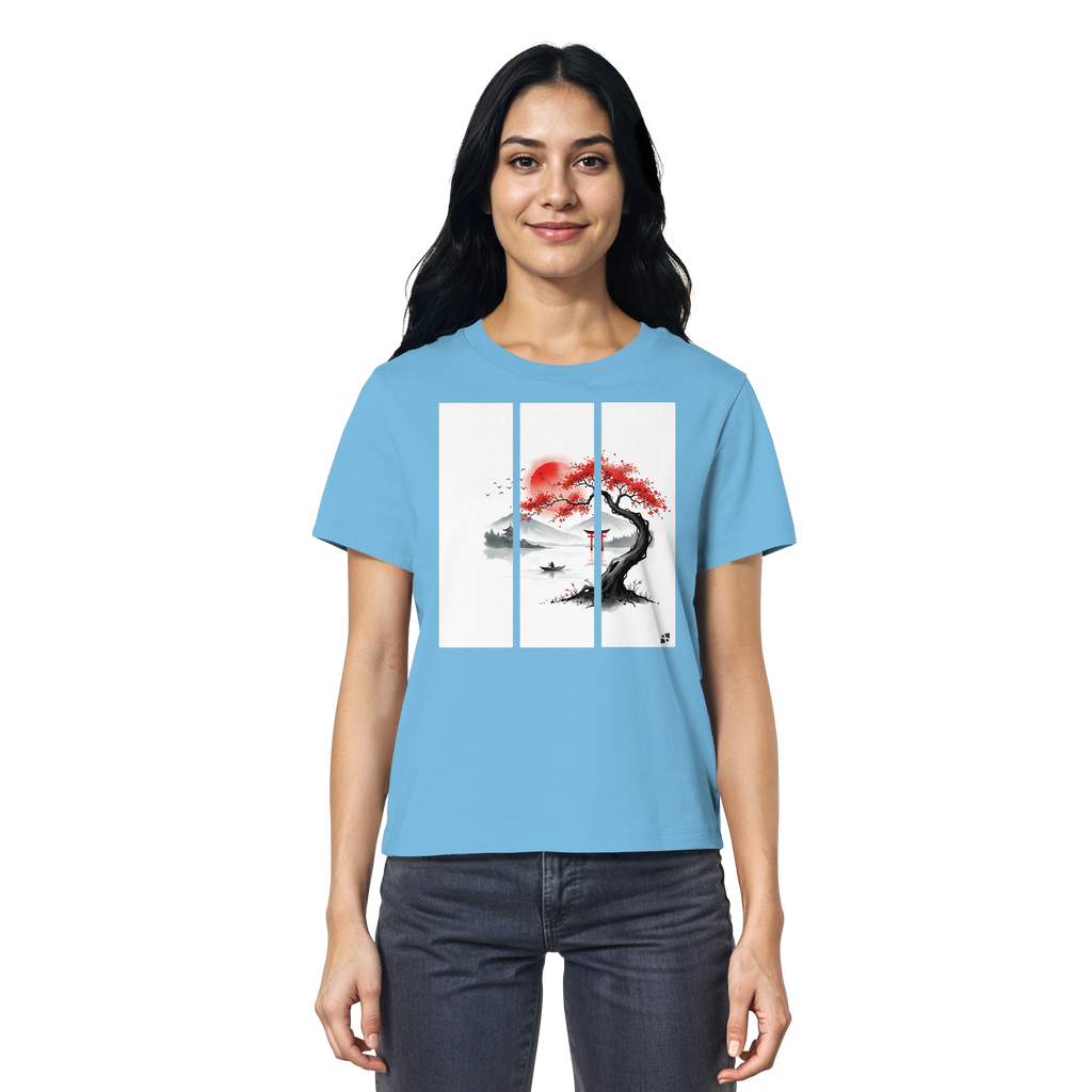 Kirschblüten Vibes - Ladies Organic Shirt