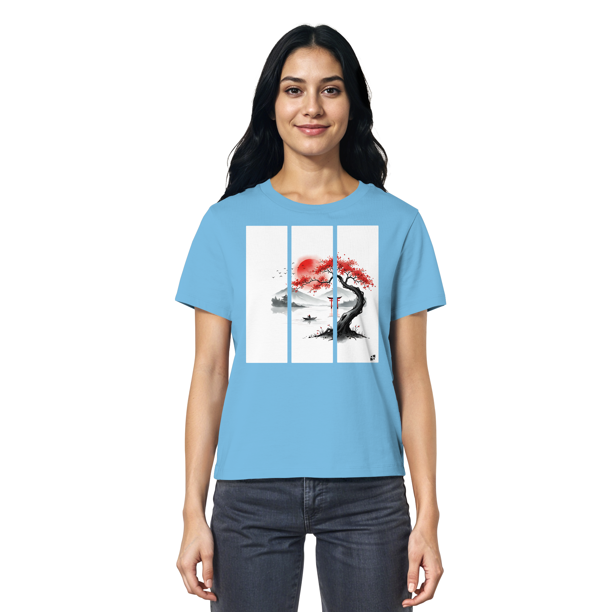 Kirschblüten Vibes - Ladies Organic Shirt