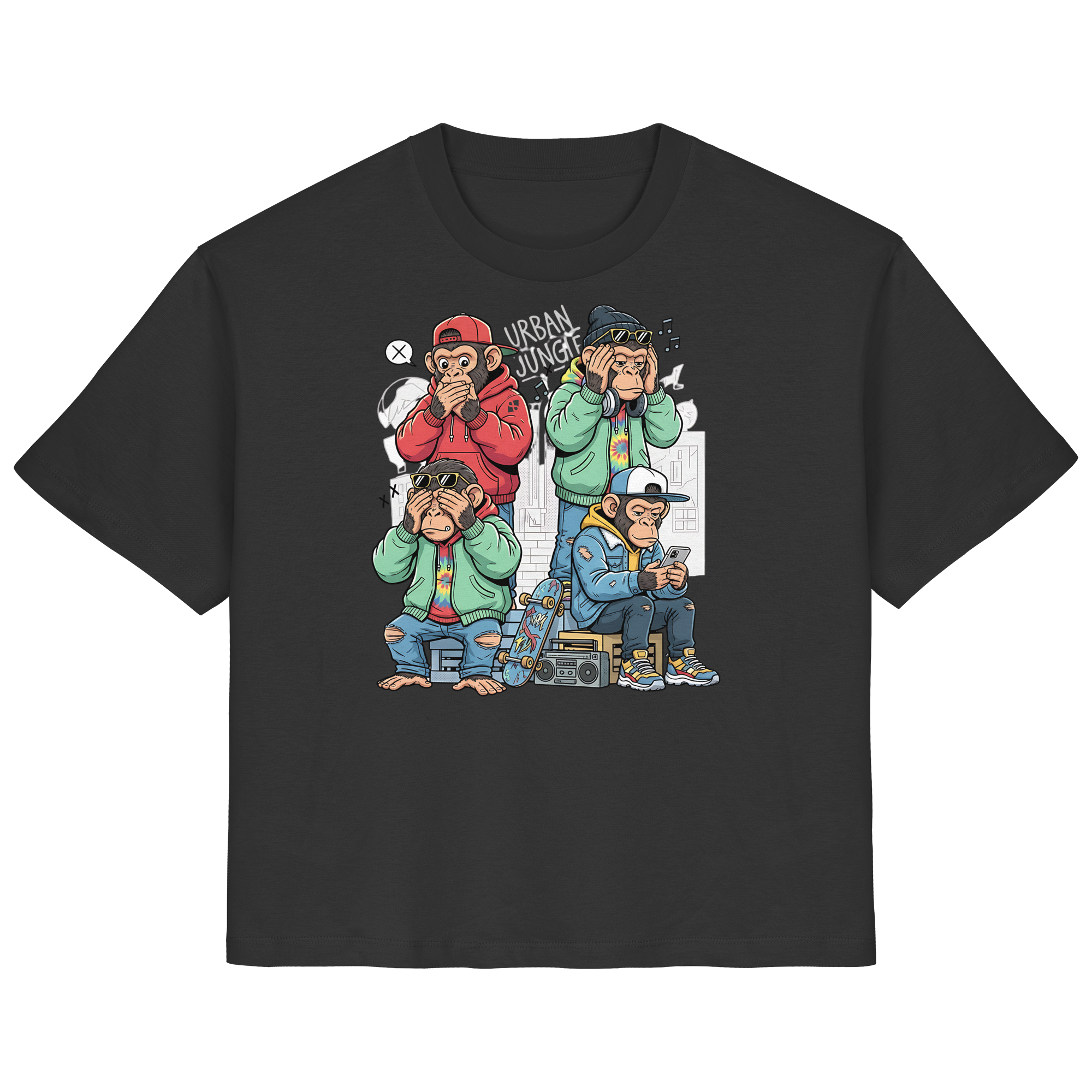 Die vier Stadtaffen - Ladies Organic Shirt