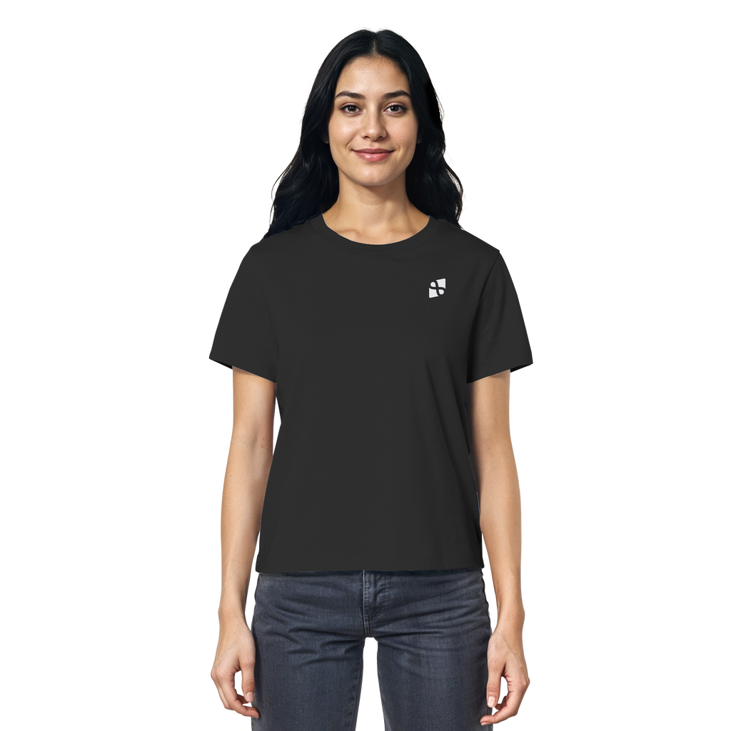 WTF - "Wear The Fair" Print mit besticktem Emblem - Ladies Organic Shirt