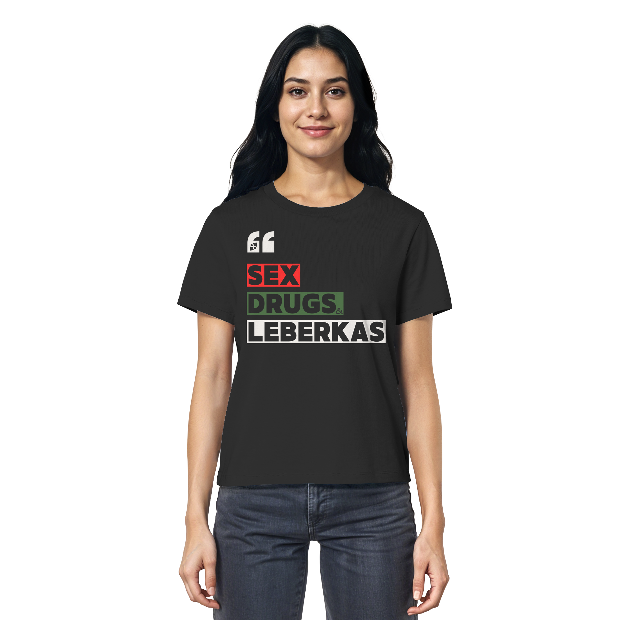 SDL- "SEX DRUGS & LEBERKAS" - Ladies Organic Shirt