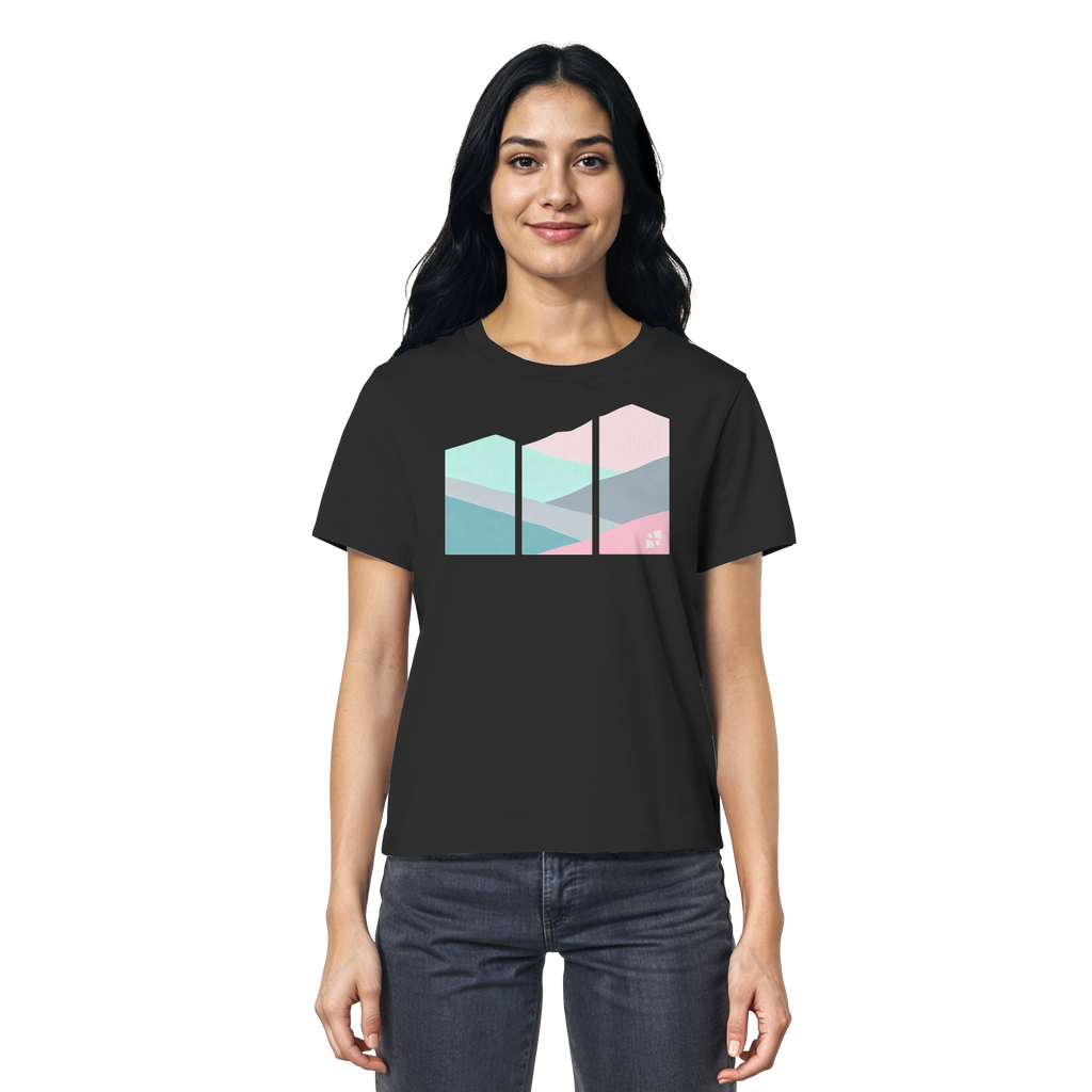 Pastell Mountain - Ladies Organic Shirt