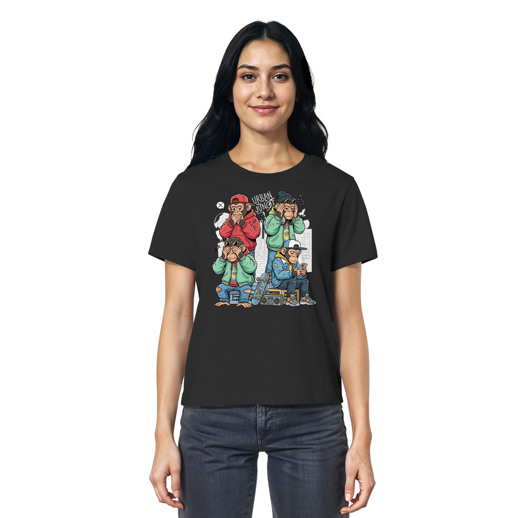 Die vier Stadtaffen - Ladies Organic Shirt