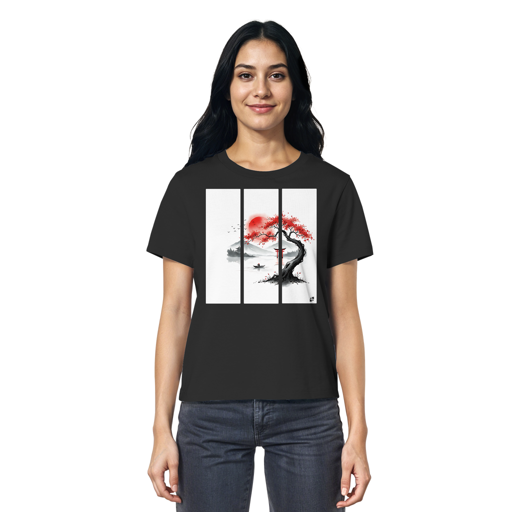Kirschblüten Vibes - Ladies Organic Shirt