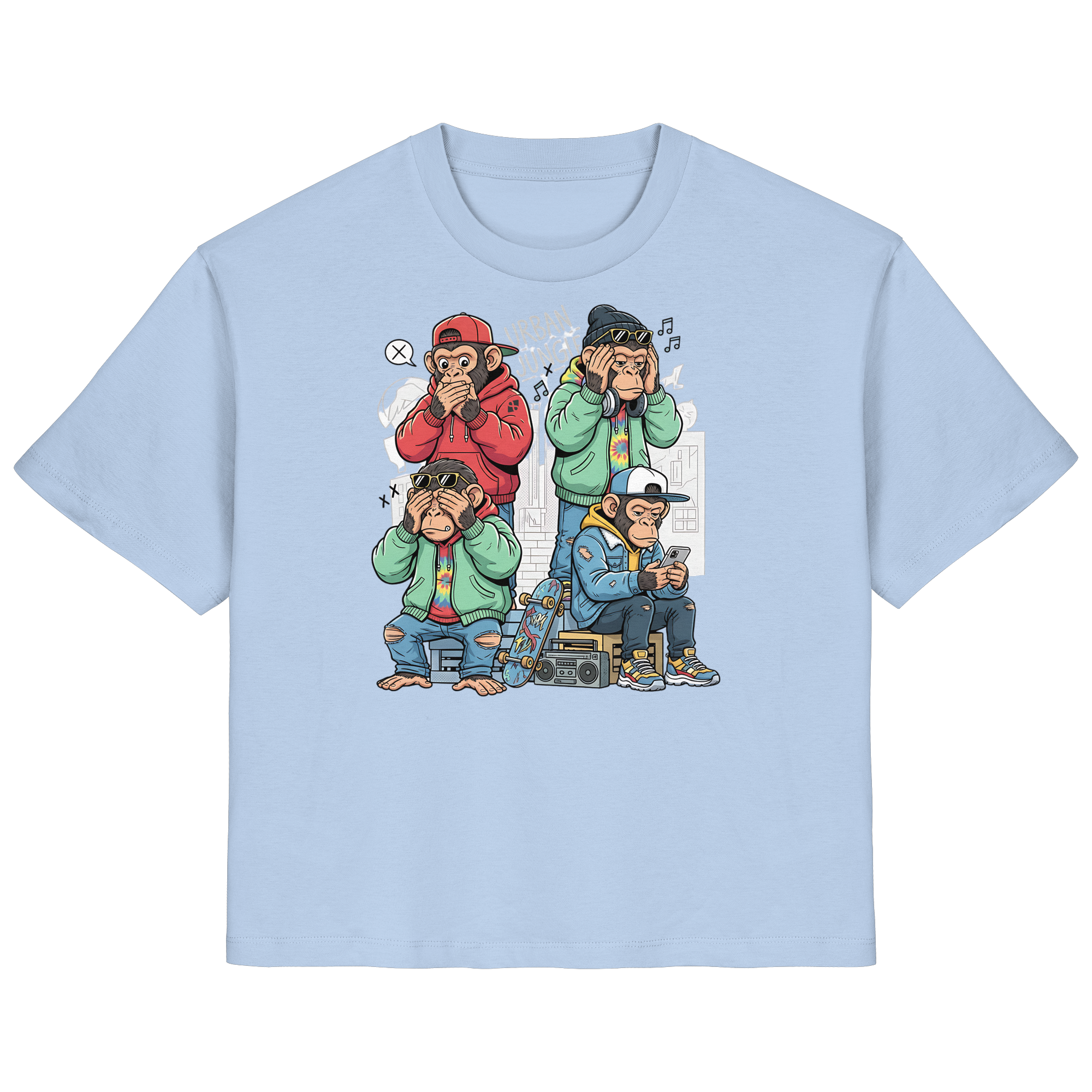 Die vier Stadtaffen - Ladies Organic Shirt