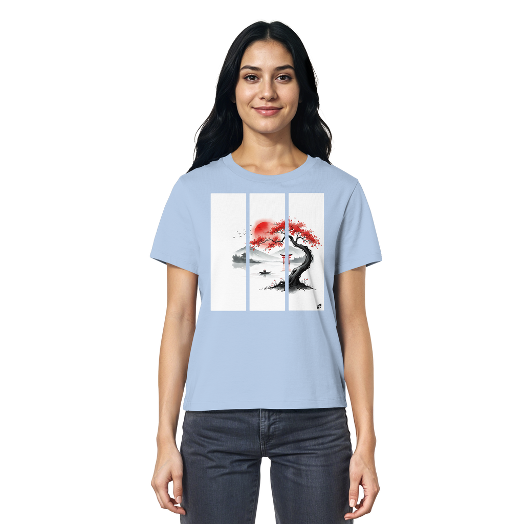 Kirschblüten Vibes - Ladies Organic Shirt