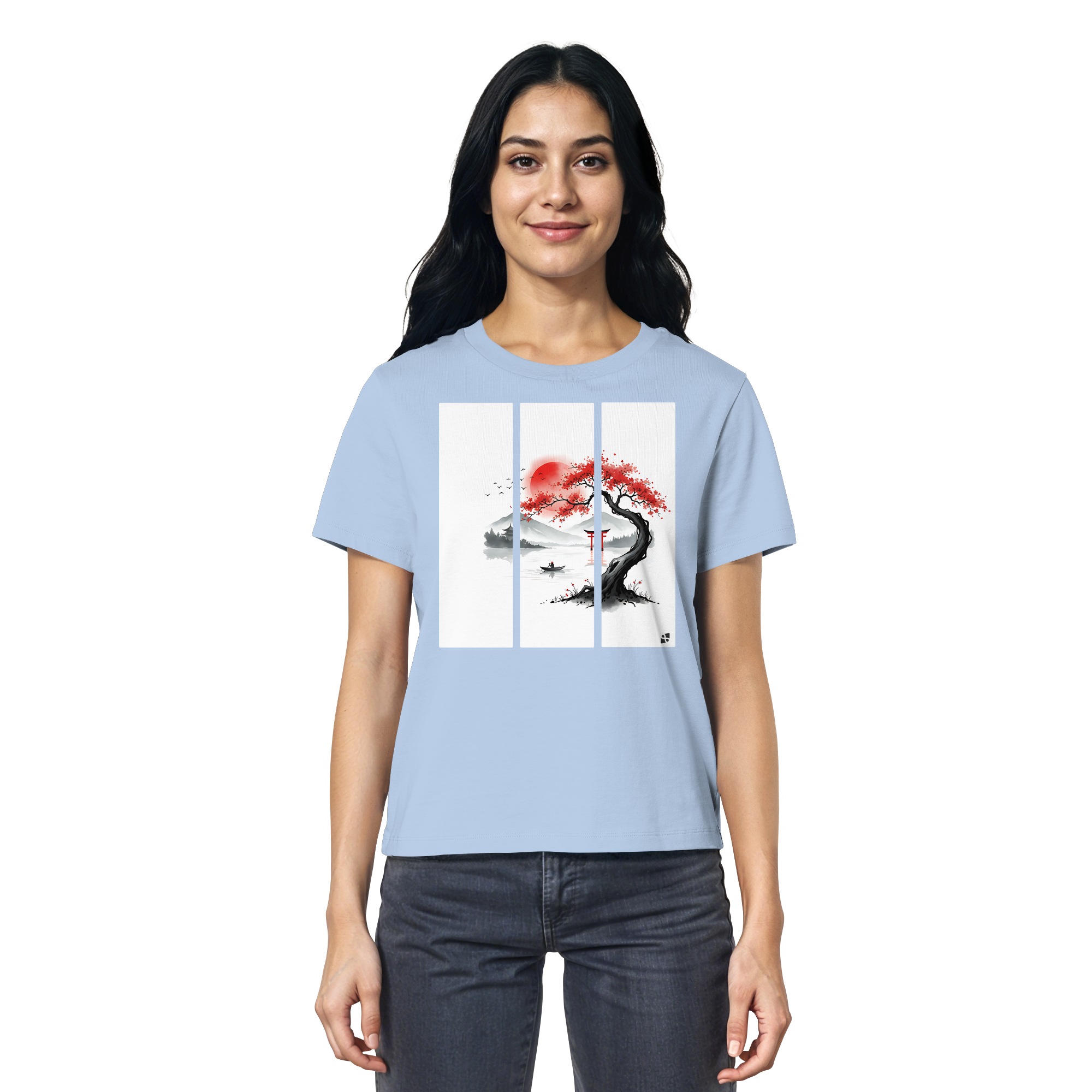Kirschblüten Vibes - Ladies Organic Shirt