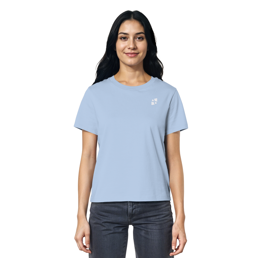 WTF - "Wear The Fair" Print mit besticktem Emblem - Ladies Organic Shirt