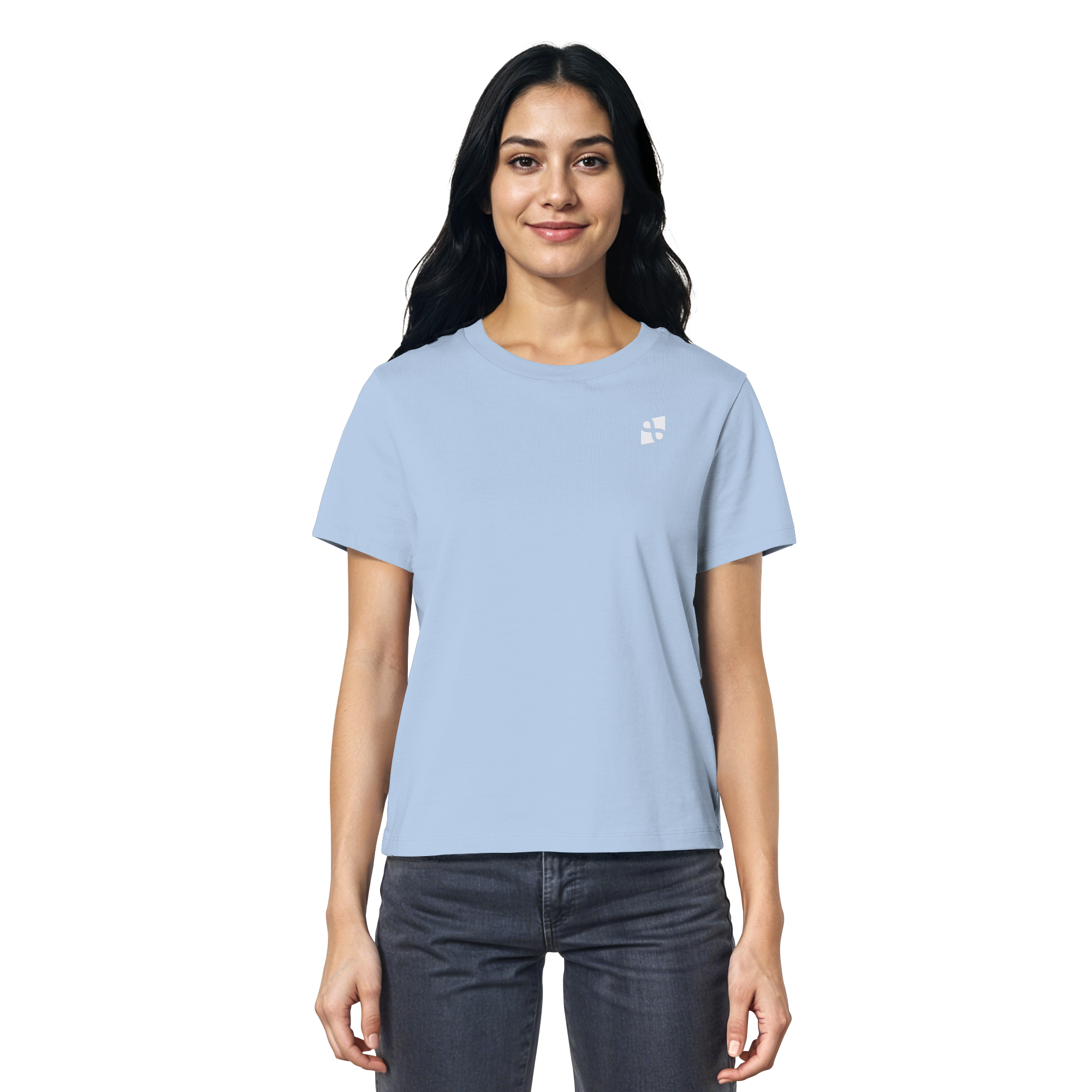 WTF - "Wear The Fair" Print mit besticktem Emblem - Ladies Organic Shirt