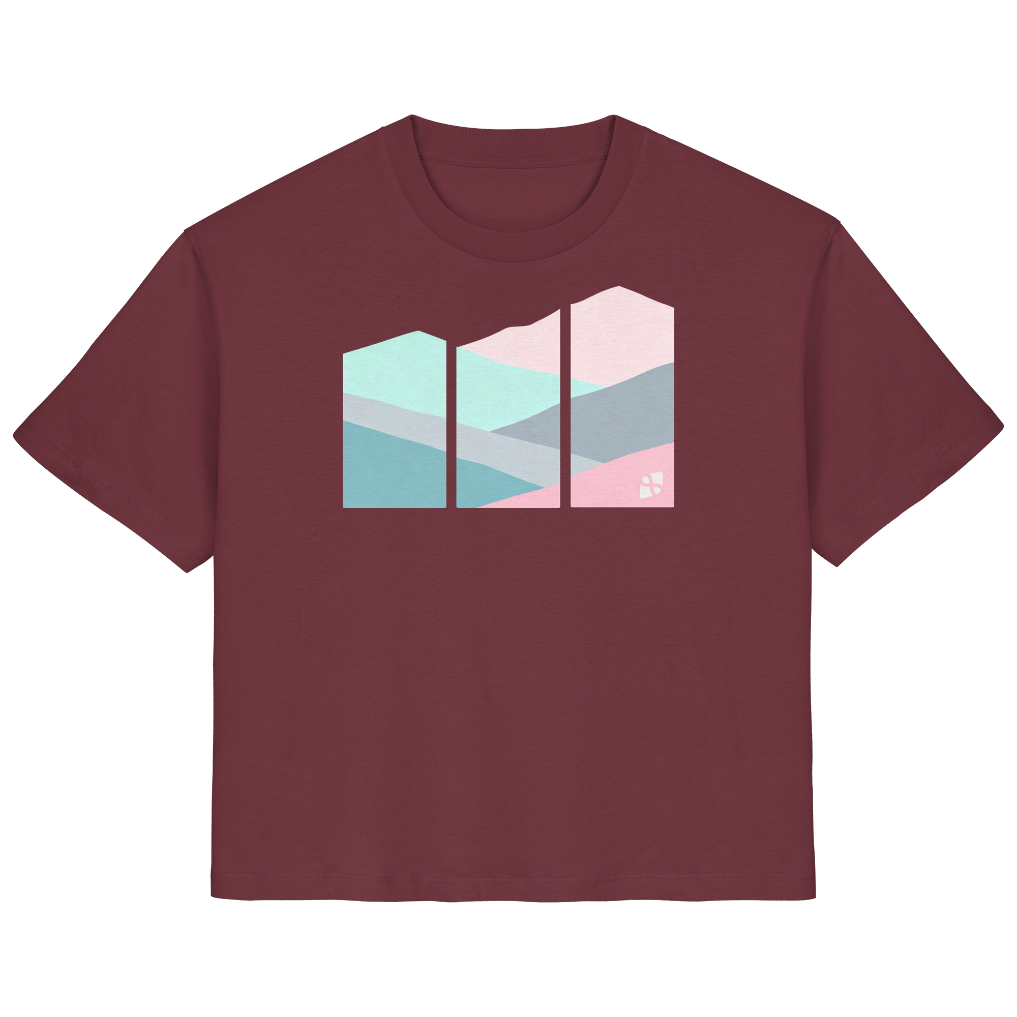 Pastell Mountain - Ladies Organic Shirt