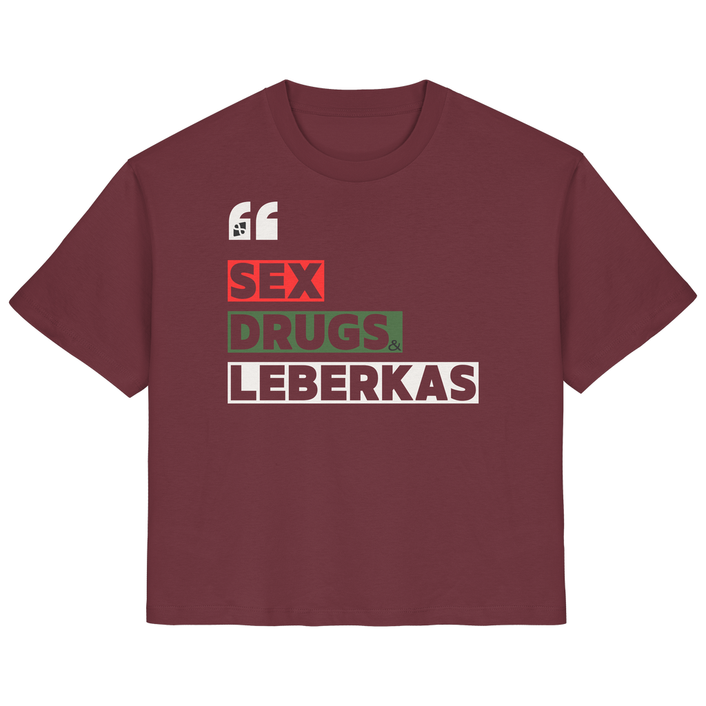 SDL- "SEX DRUGS & LEBERKAS" - Ladies Organic Shirt