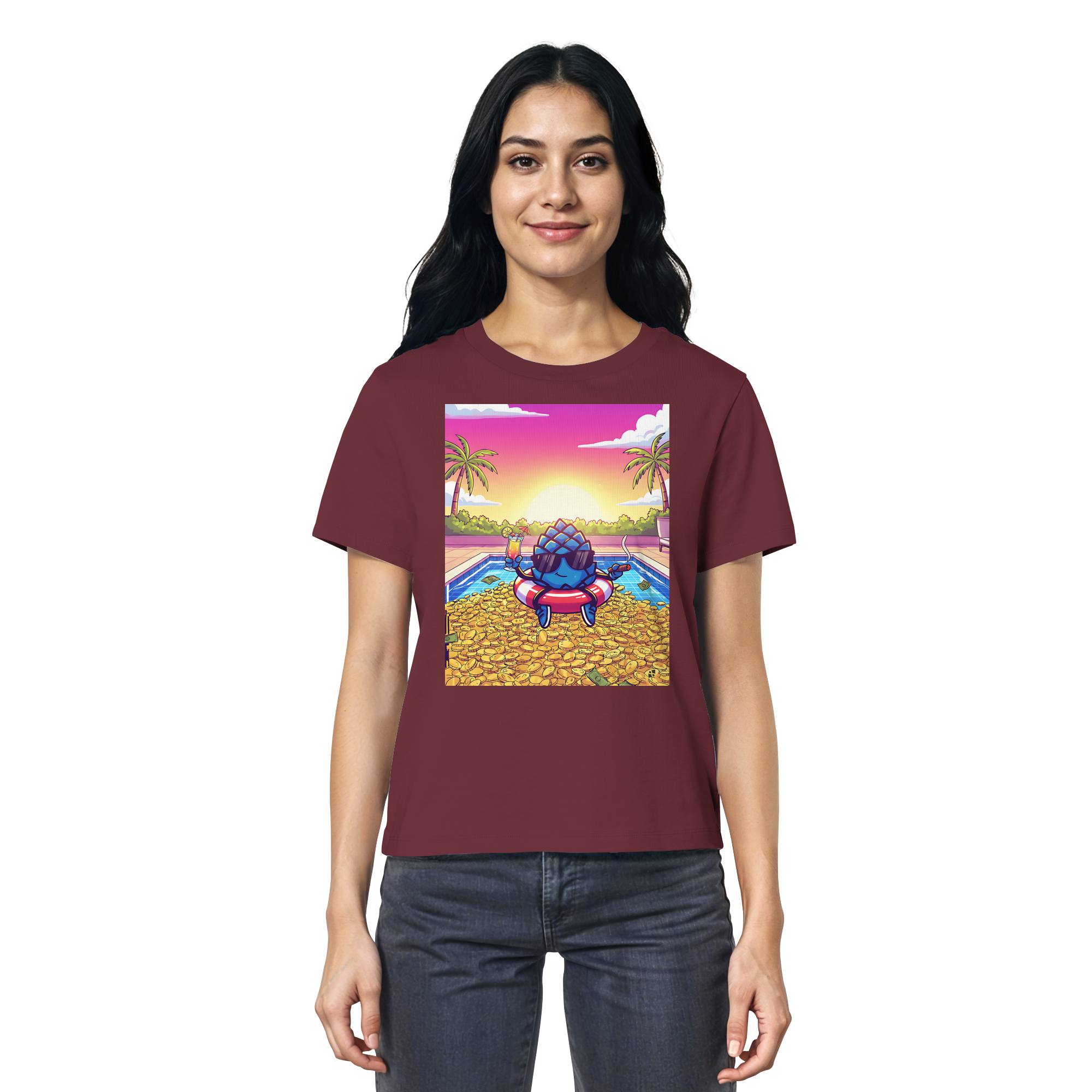 Zirbinator Money & Gold - Ladies Organic Shirt