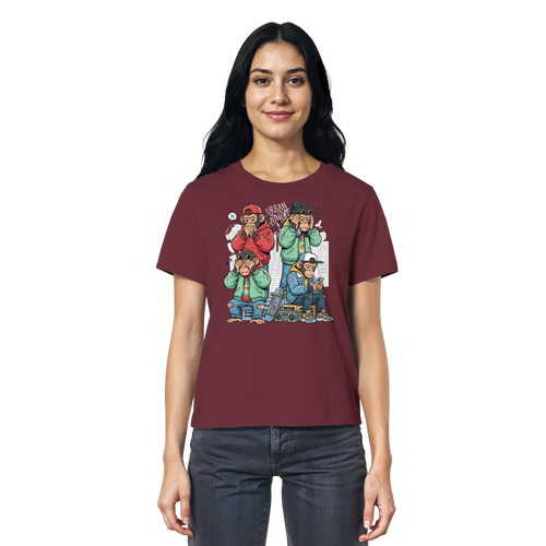 Die vier Stadtaffen - Ladies Organic Shirt