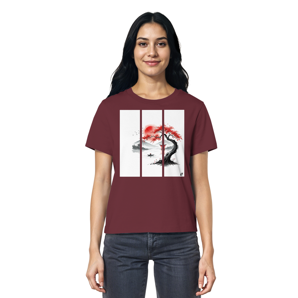 Kirschblüten Vibes - Ladies Organic Shirt