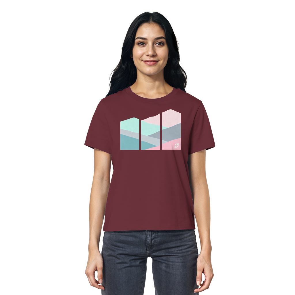 Pastell Mountain - Ladies Organic Shirt