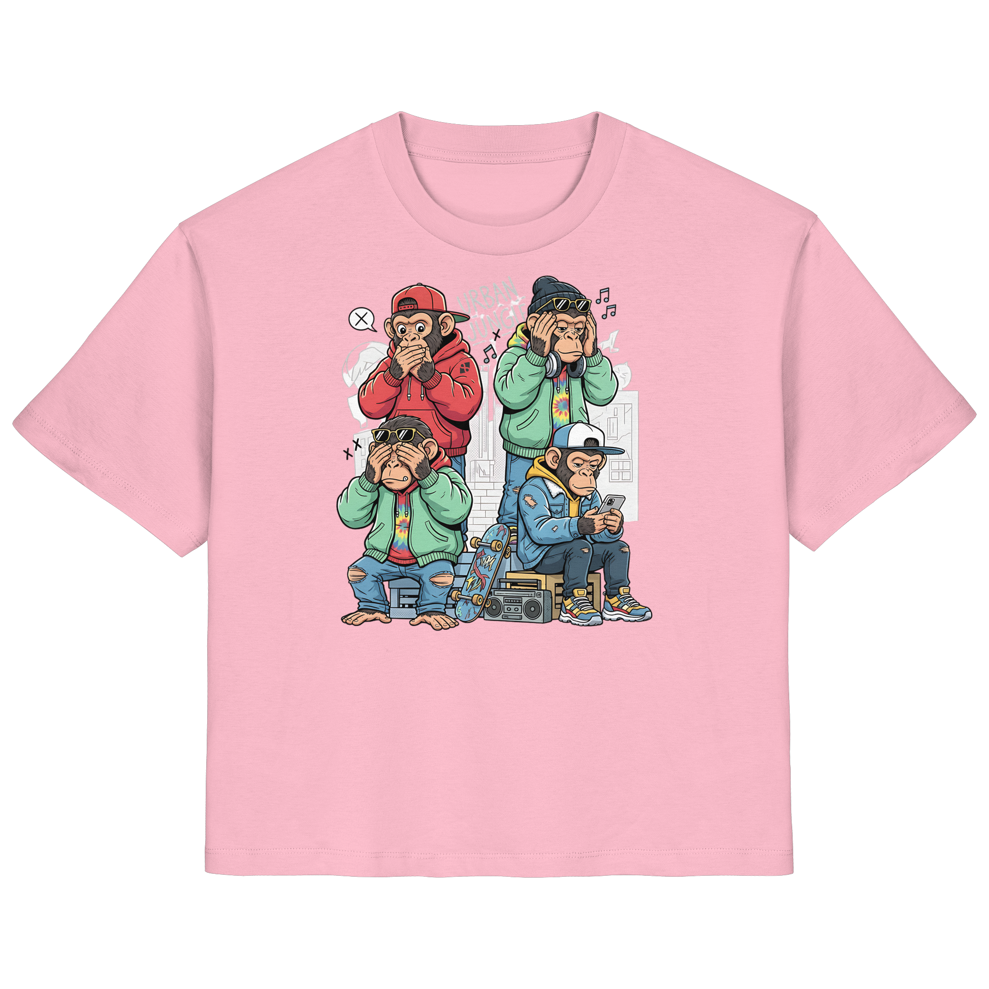 Die vier Stadtaffen - Ladies Organic Shirt