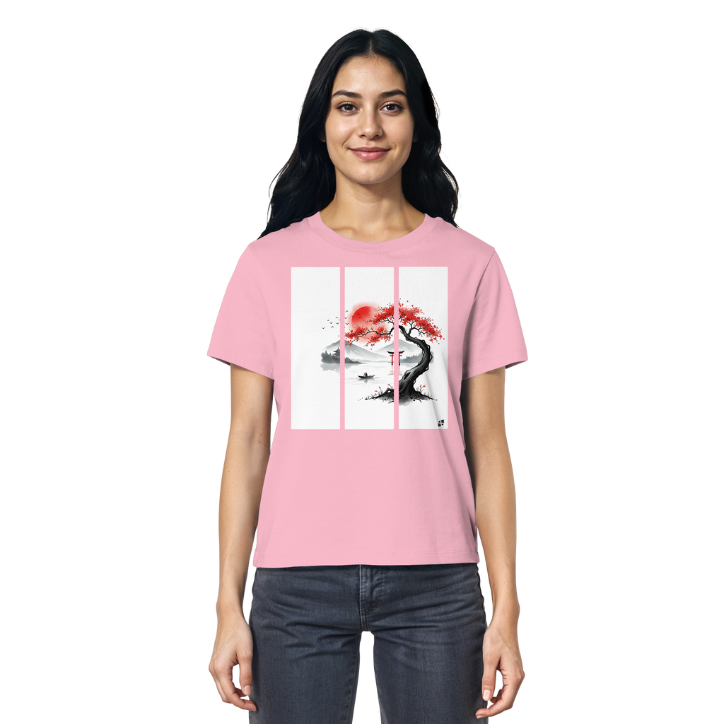 Kirschblüten Vibes - Ladies Organic Shirt