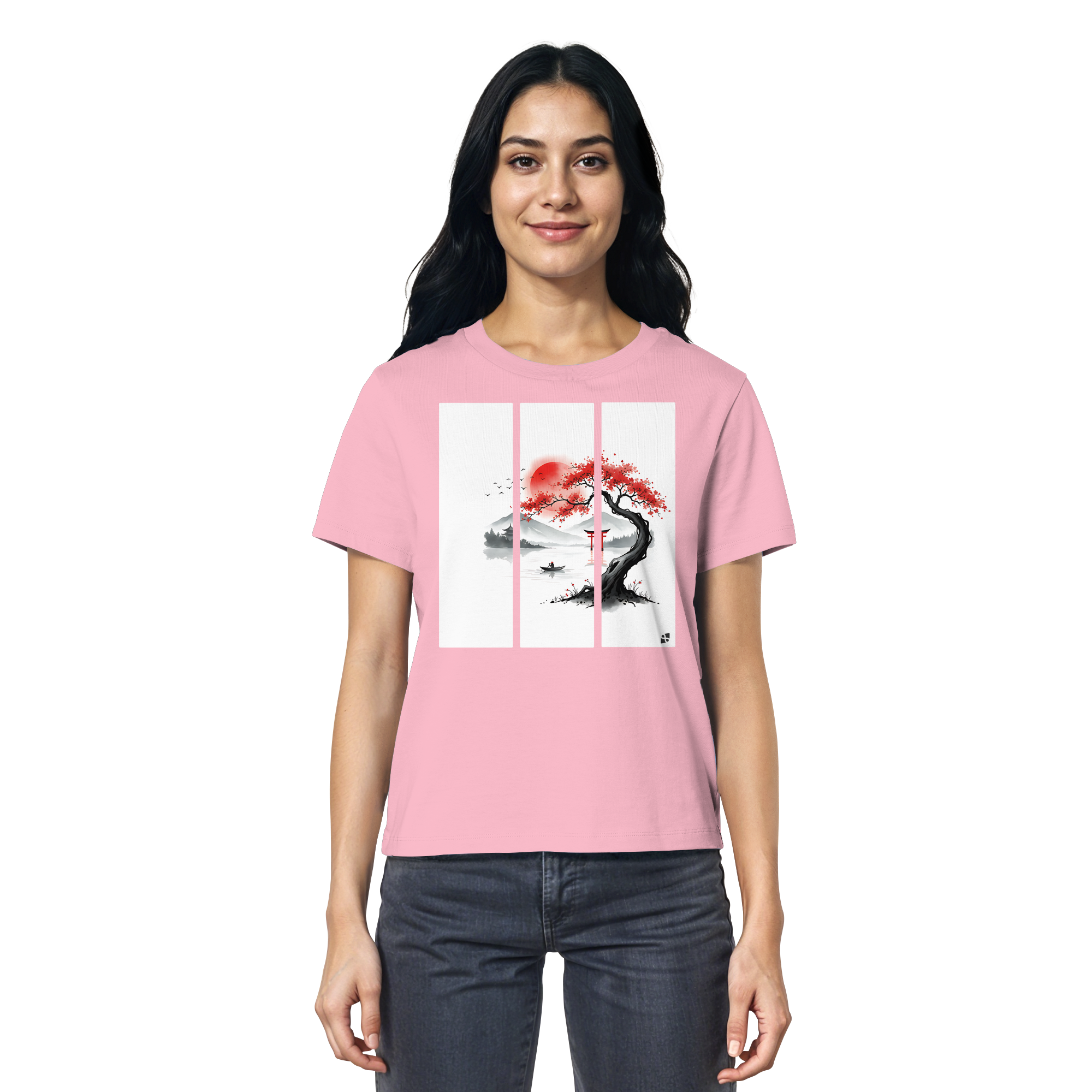 Kirschblüten Vibes - Ladies Organic Shirt