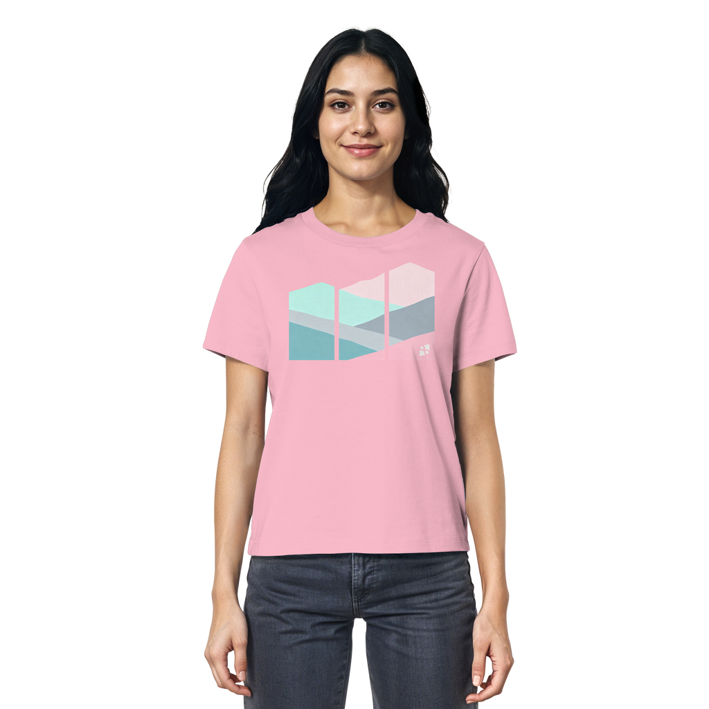 Pastell Mountain - Ladies Organic Shirt