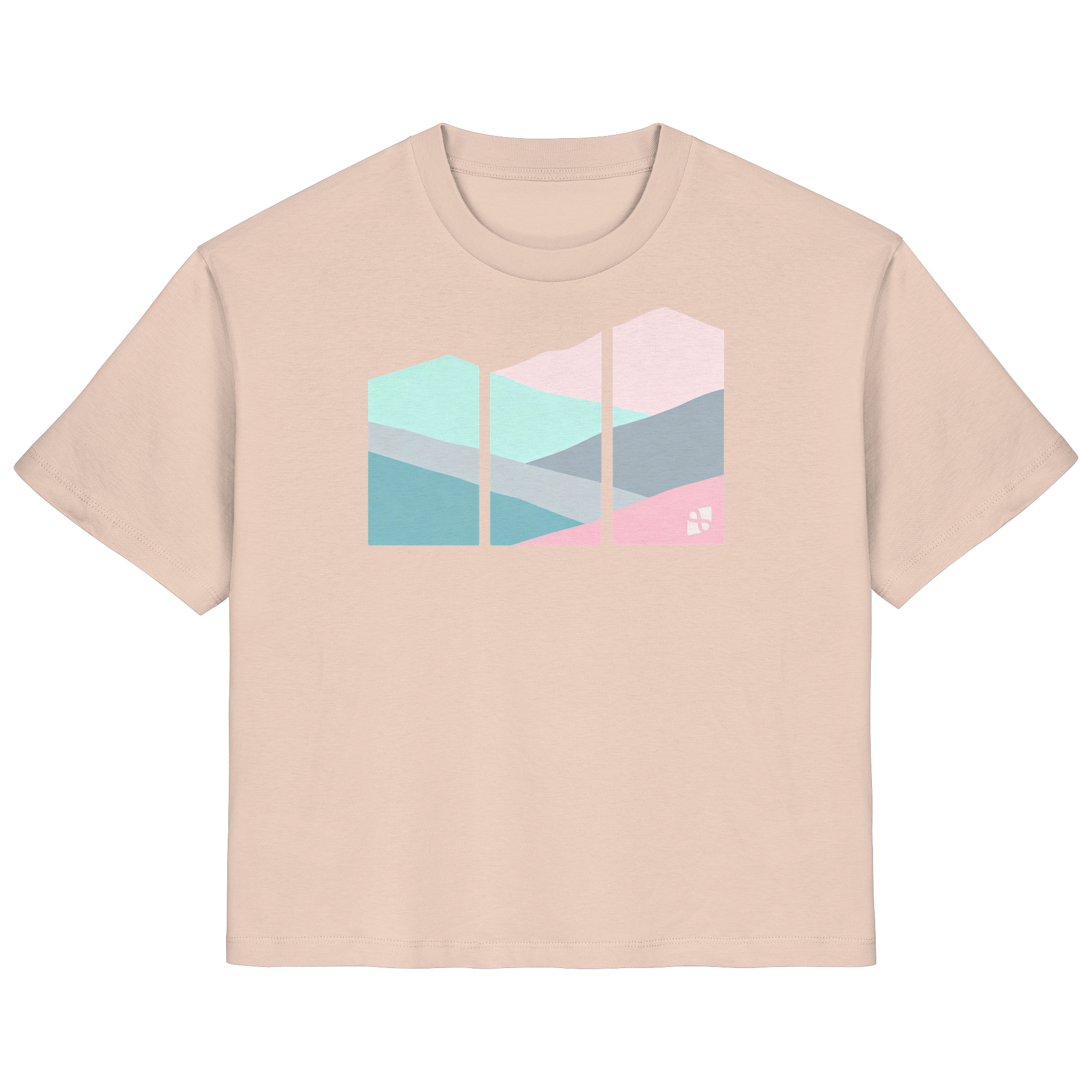 Pastell Mountain - Ladies Organic Shirt