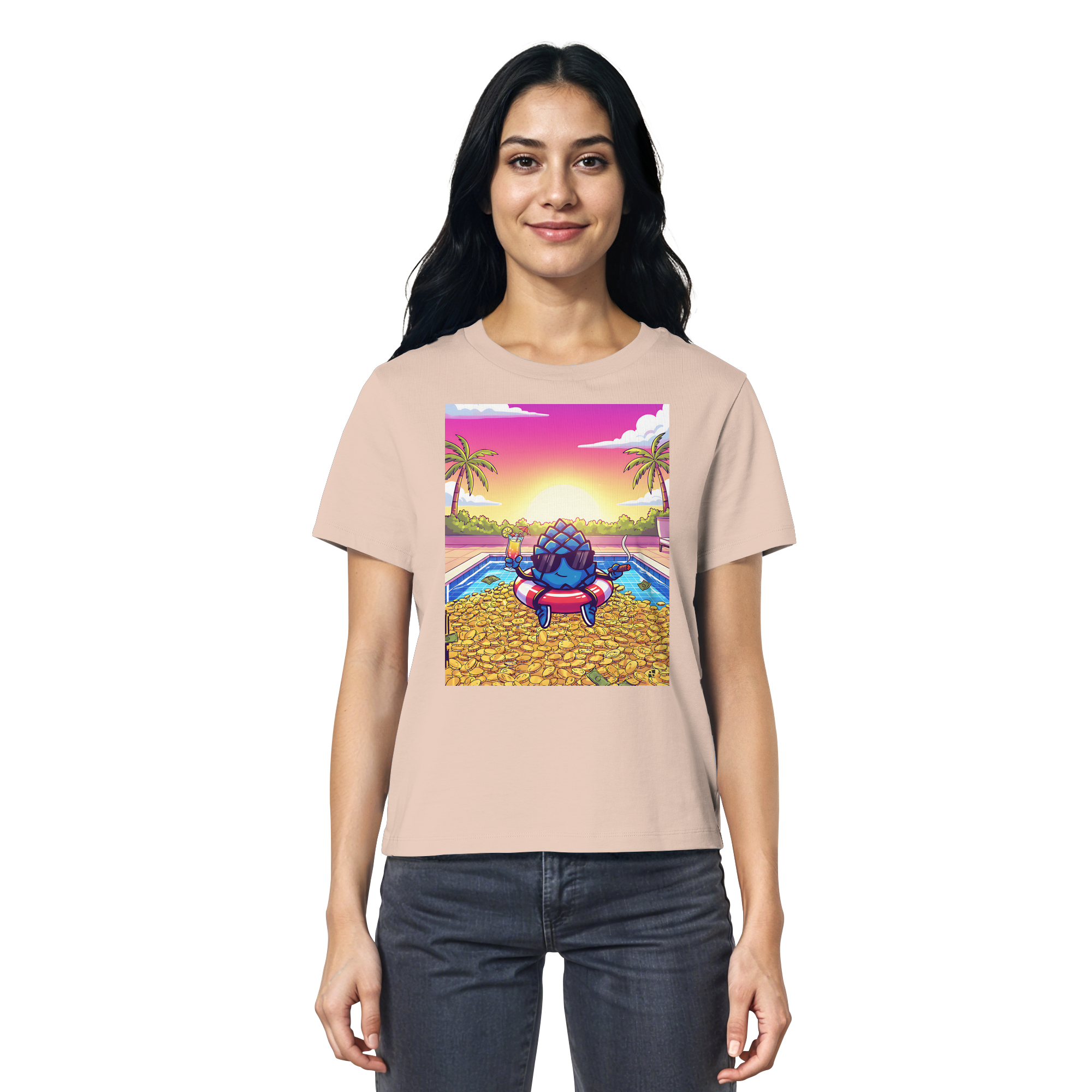 Zirbinator Money & Gold - Ladies Organic Shirt