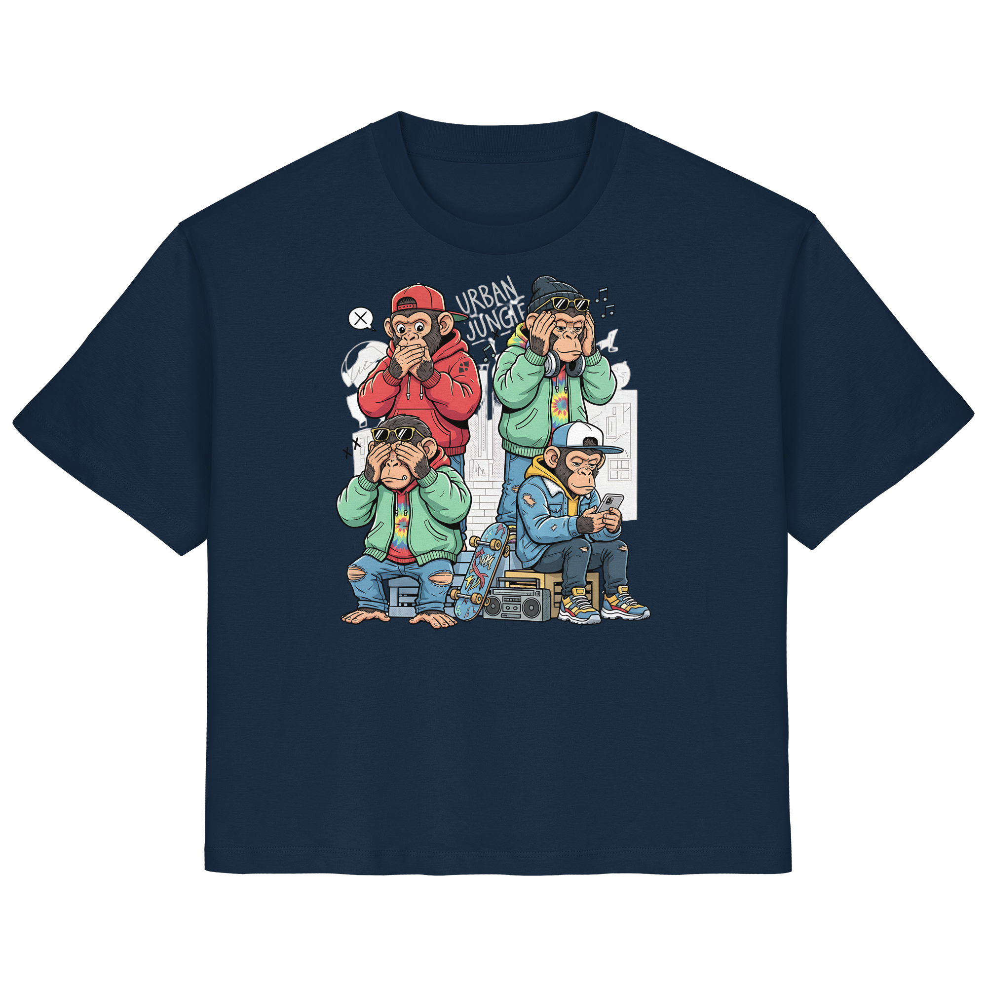 Die vier Stadtaffen - Ladies Organic Shirt