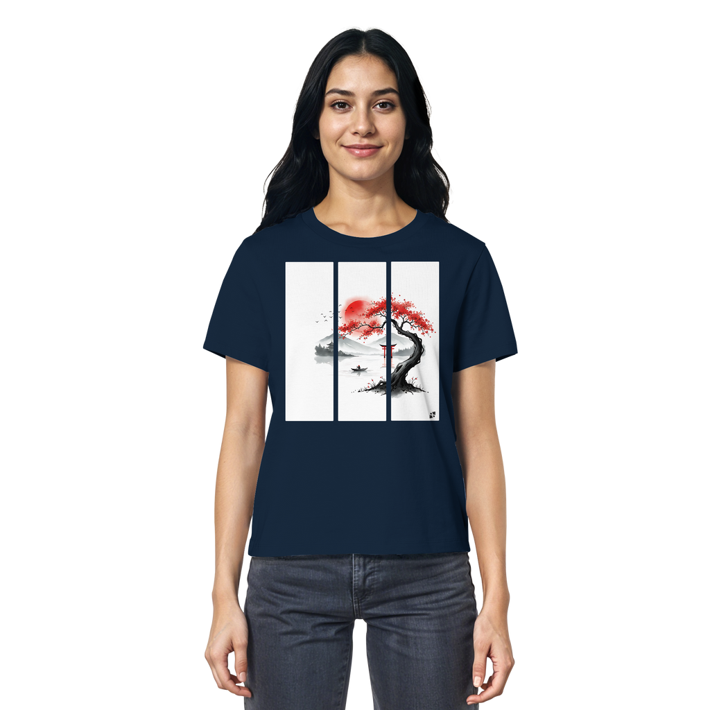Kirschblüten Vibes - Ladies Organic Shirt
