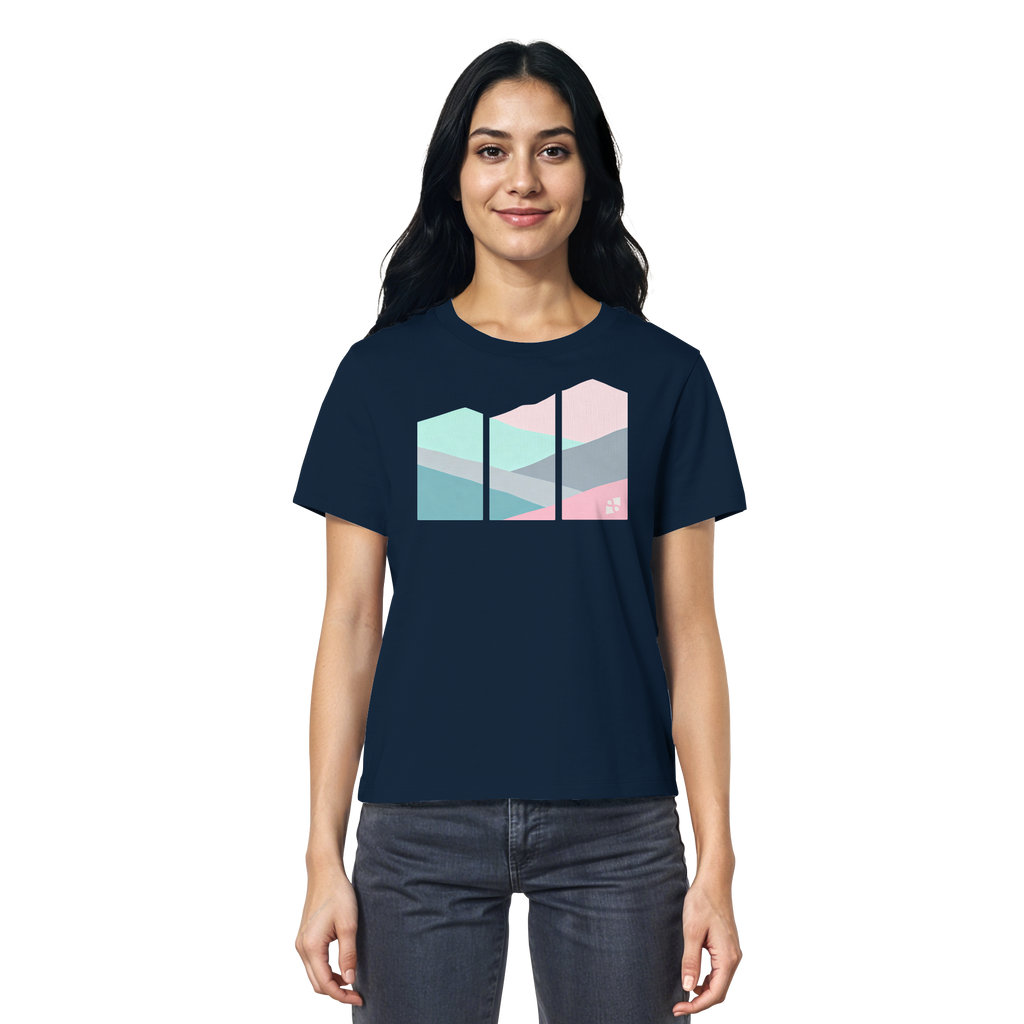 Pastell Mountain - Ladies Organic Shirt