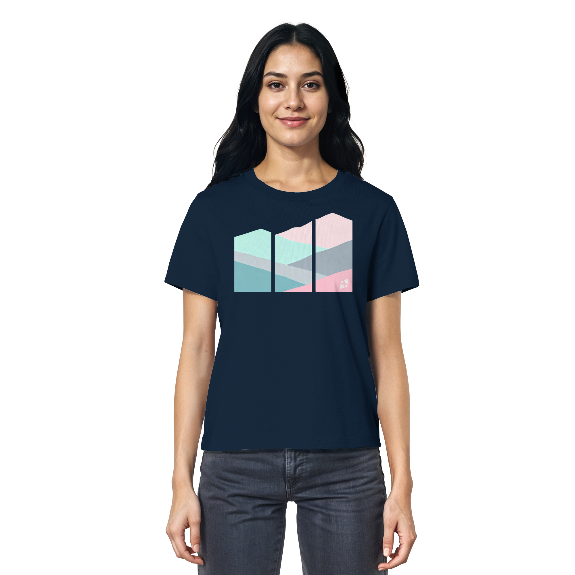 Pastell Mountain - Ladies Organic Shirt