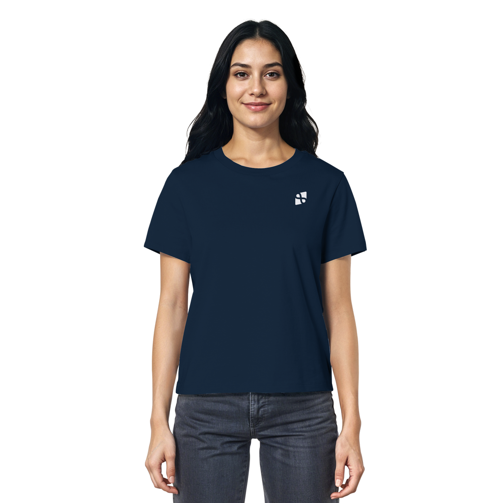 WTF - "Wear The Fair" Print mit besticktem Emblem - Ladies Organic Shirt