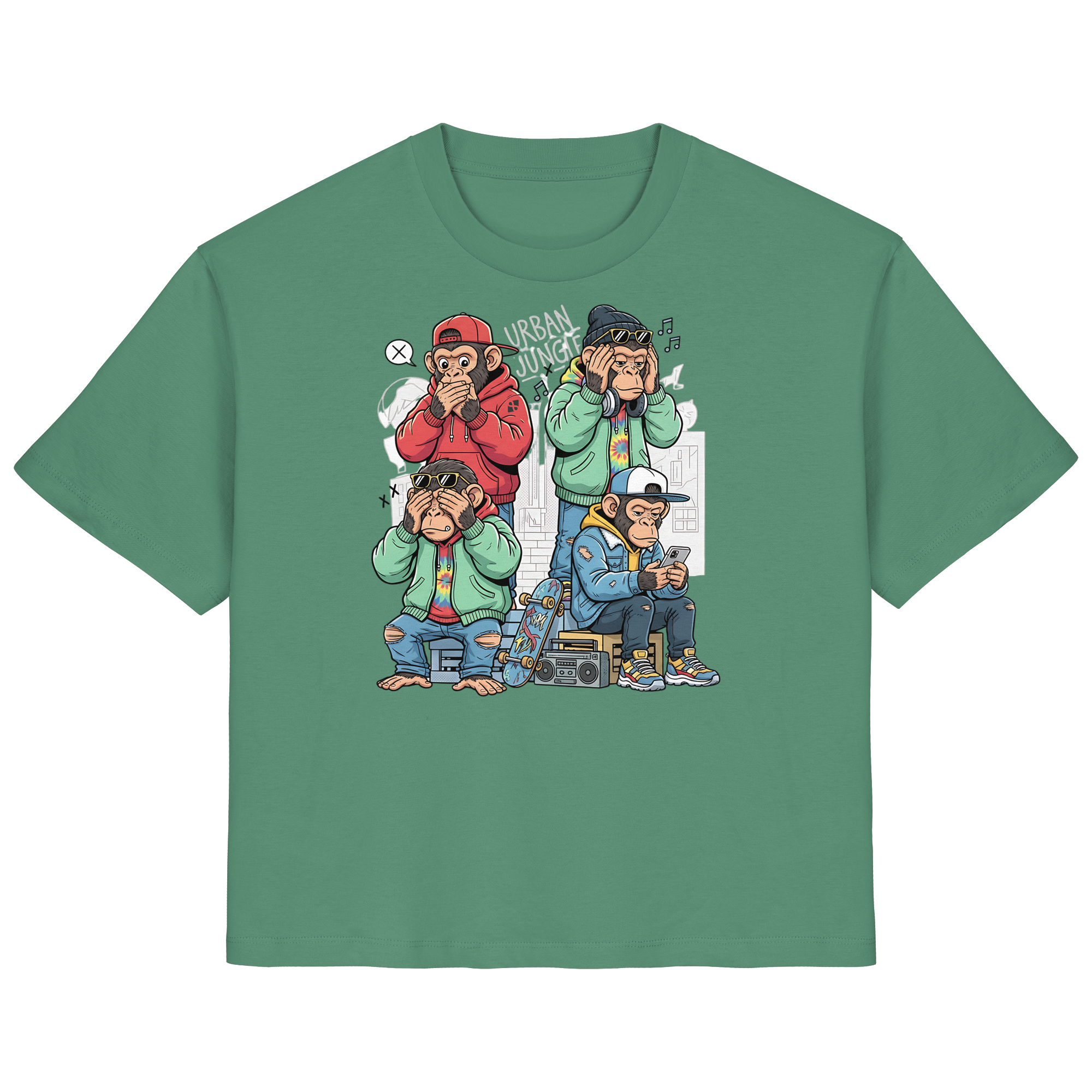 Die vier Stadtaffen - Ladies Organic Shirt