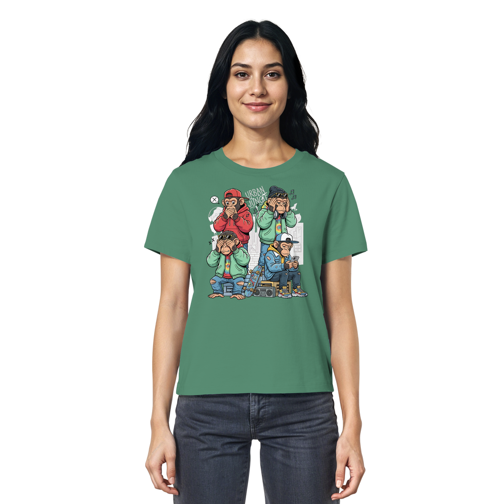 Die vier Stadtaffen - Ladies Organic Shirt