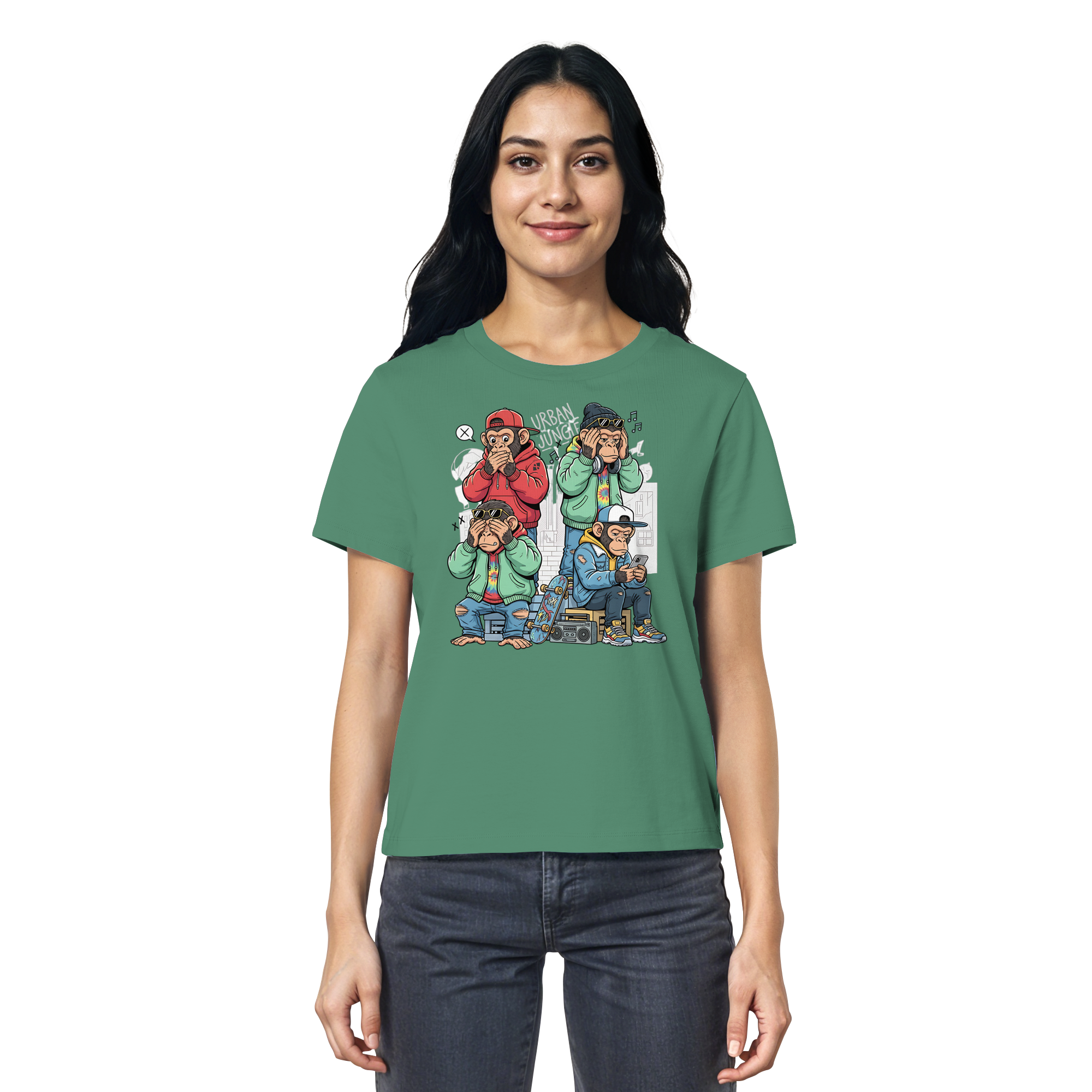 Die vier Stadtaffen - Ladies Organic Shirt