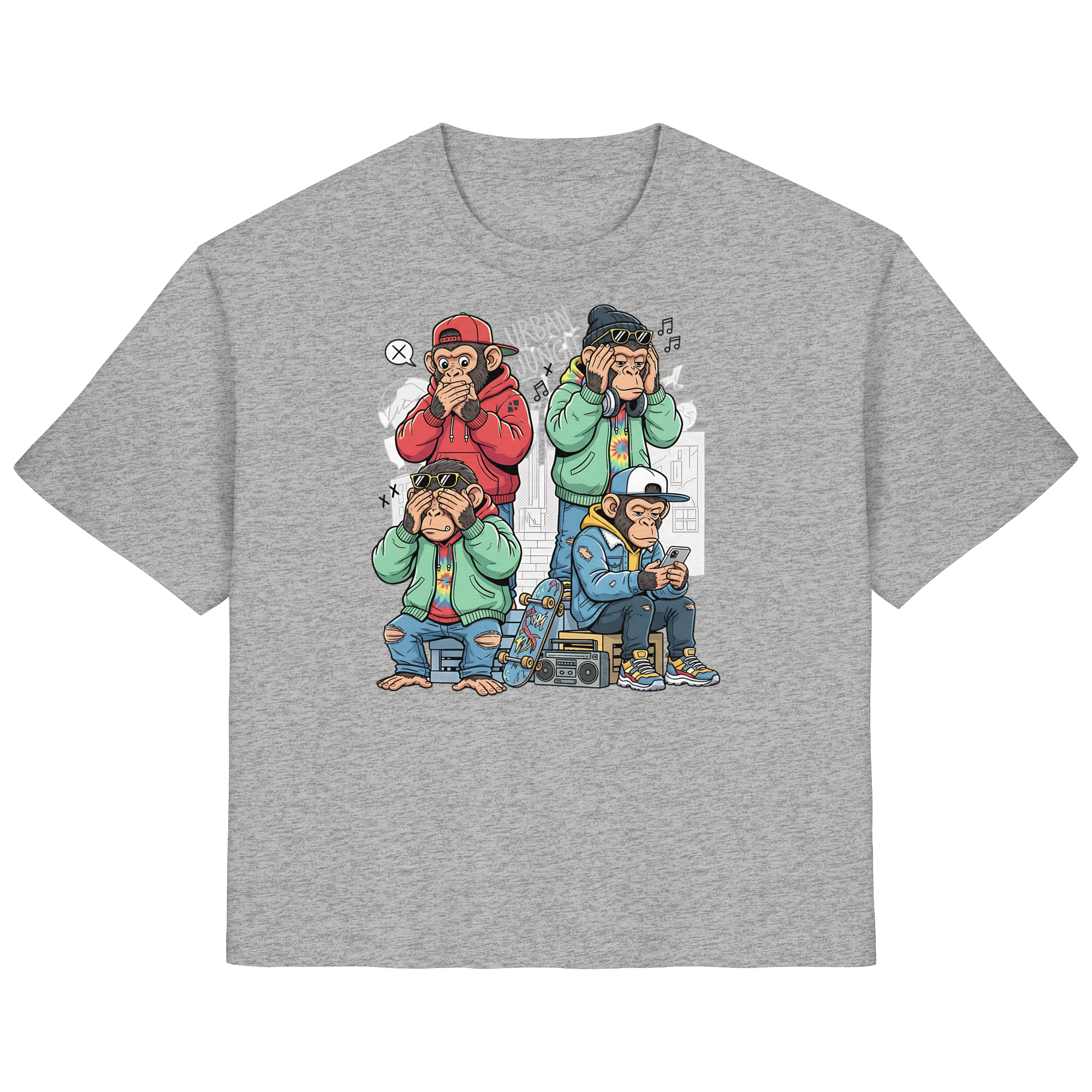 Die vier Stadtaffen - Ladies Organic Shirt