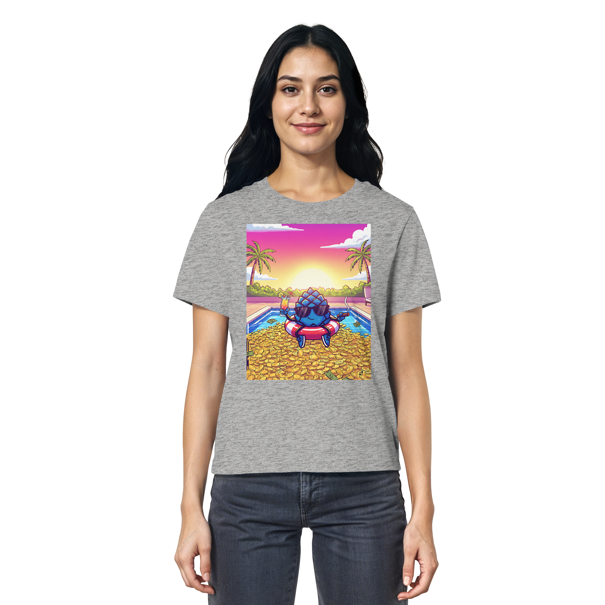 Zirbinator Money & Gold - Ladies Organic Shirt