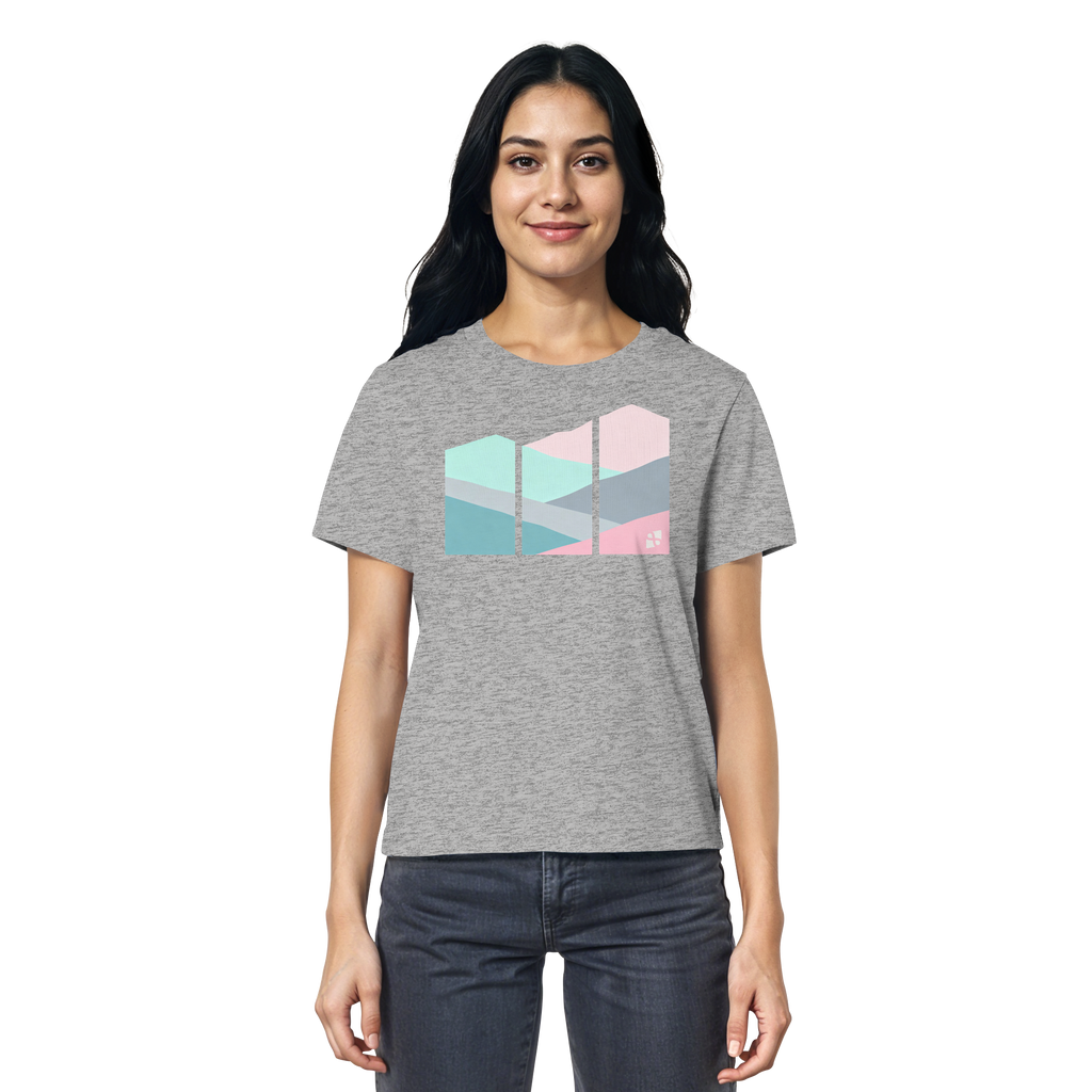 Pastell Mountain - Ladies Organic Shirt