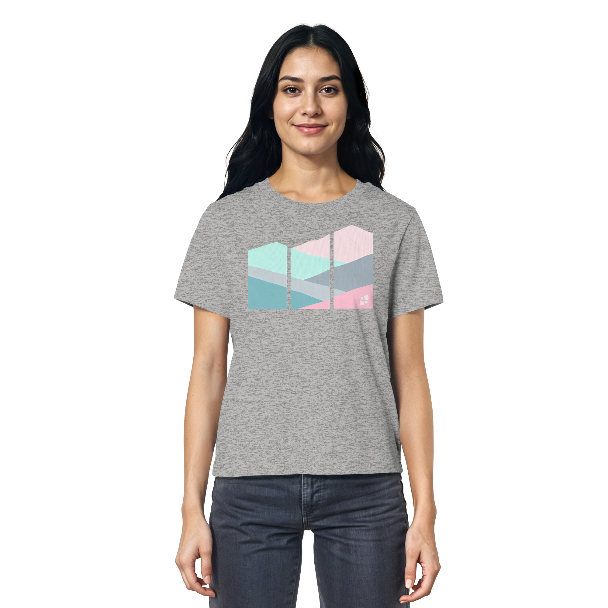 Pastell Mountain - Ladies Organic Shirt