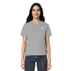 WTF - "Wear The Fair" Print mit besticktem Emblem - Ladies Organic Shirt