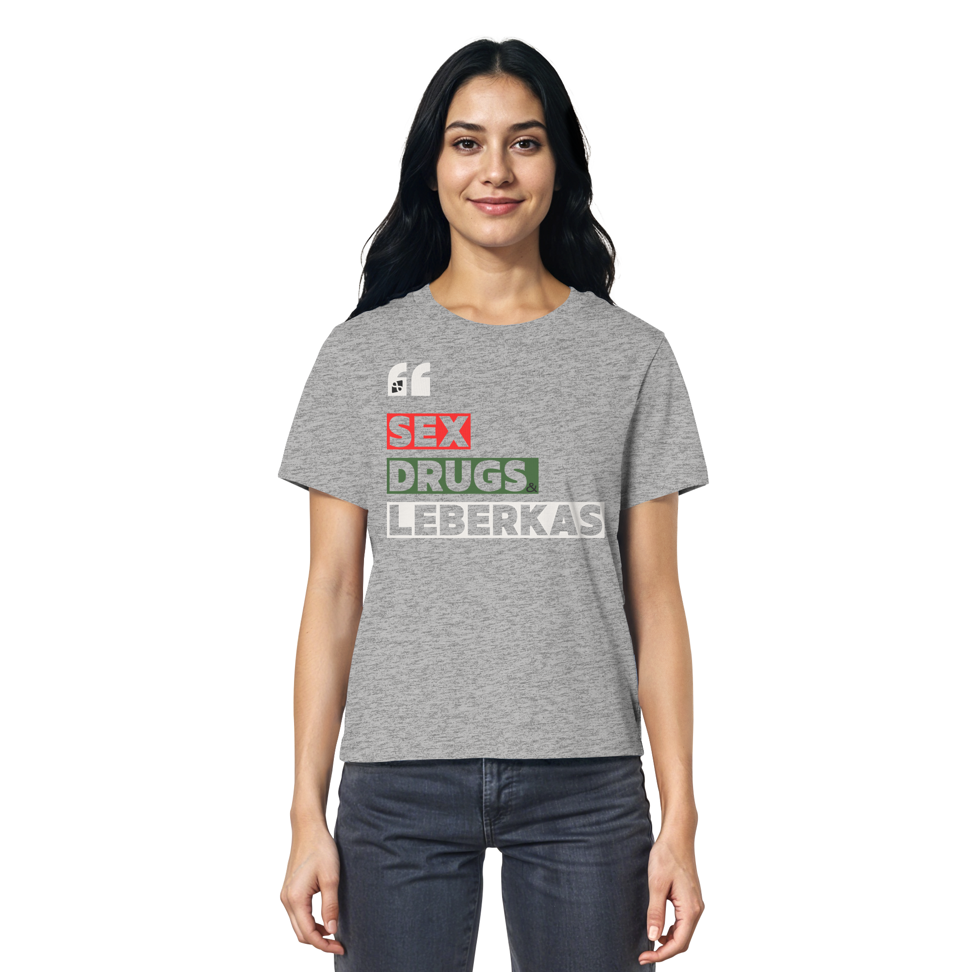 SDL- "SEX DRUGS & LEBERKAS" - Ladies Organic Shirt