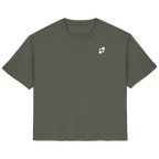 Tannenhäher mit Zirbelnuss + Emblem Stick - Ladies Organic Shirt